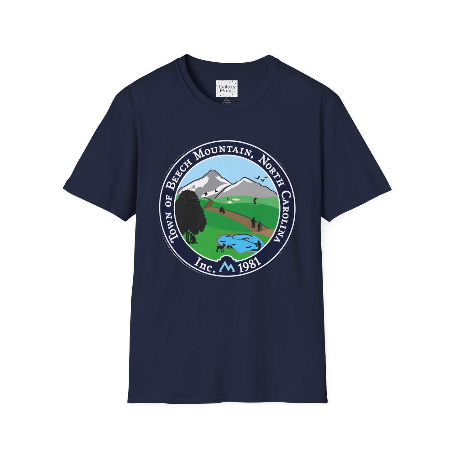 The Town of Beech Mountain, North Carolina Seal T-Shirt — Scenic Mountain Town Tee