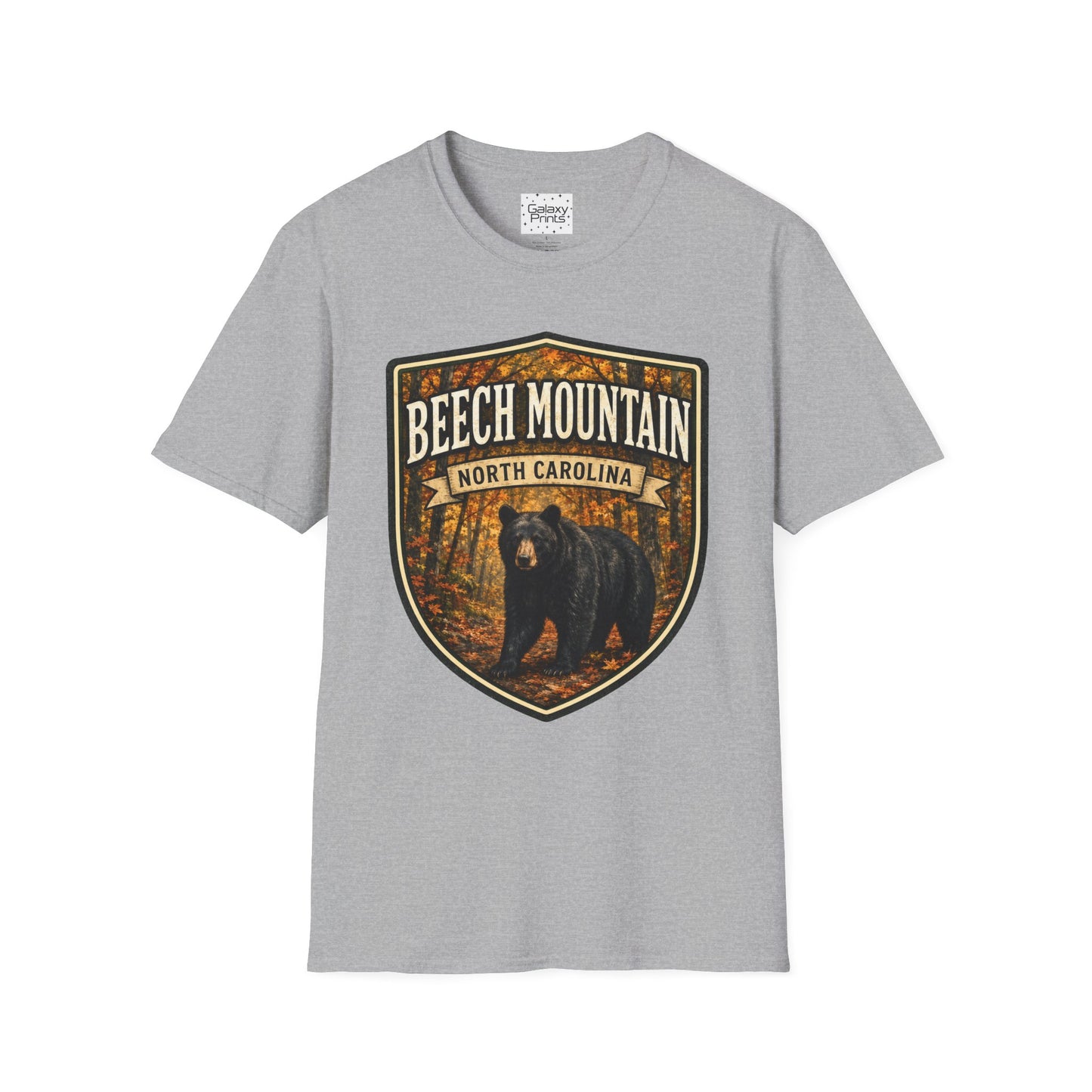 Beech Mountain North Carolina T-Shirt — Rustic Bear Mountain Graphic Tee