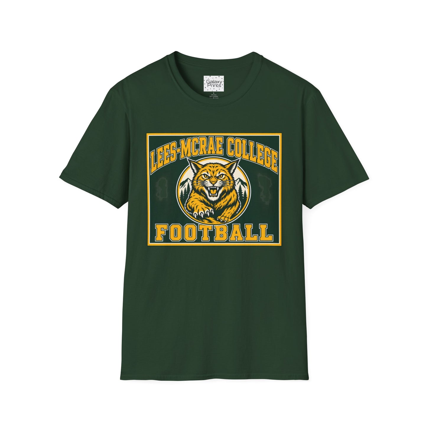 Lees-McRae College Bobcats Vintage Football T-Shirt — Retro Wily Bobcat