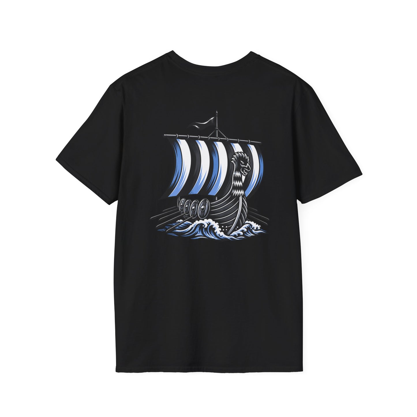 Hoggard - H w/ Axes T-Shirt – Blue 'H' with Crossed Battle Axes Graphic Spirit Tee