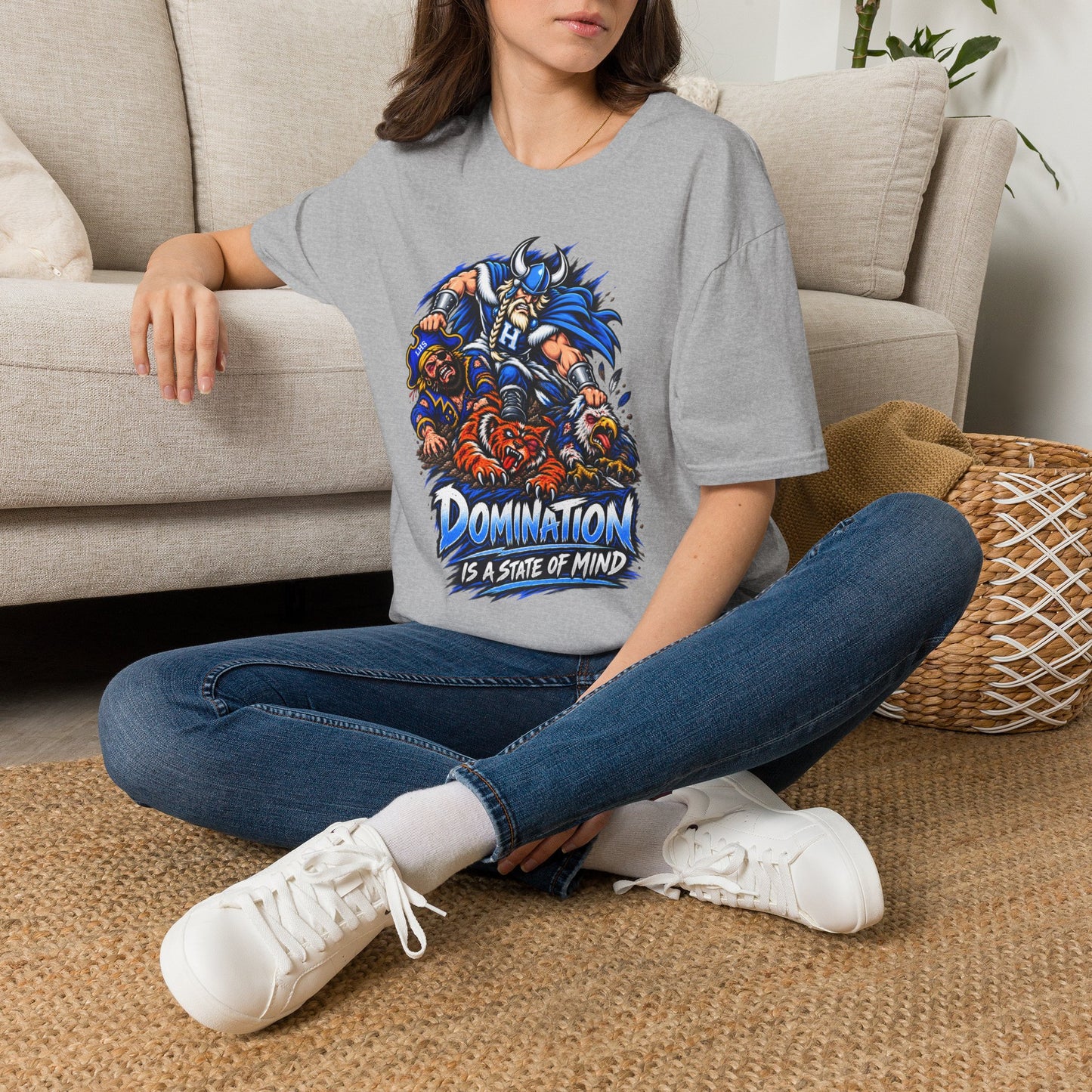 Unisex T-Shirt - Hoggard Vikings Inspired - 'Domination is a State of Mind' - over our rivals