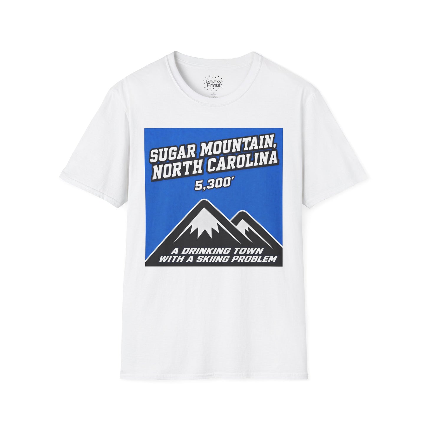 Sugar Mountain North Carolina T-Shirt – 5,300' Drinking Town with Skiing Problem - Graphic Tee