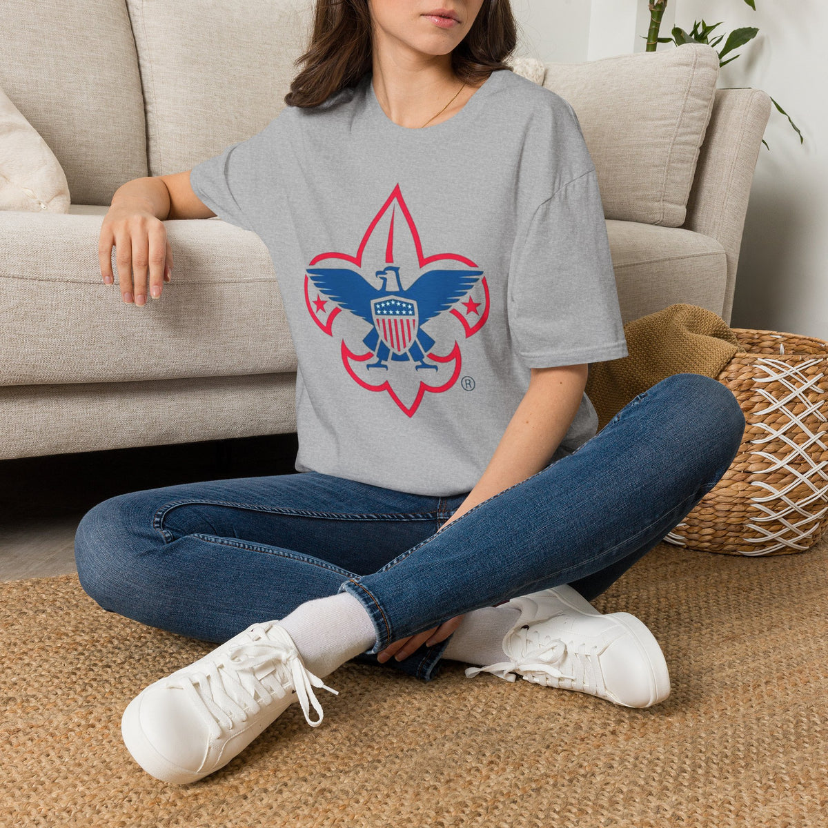Boy Scouts Eagle Fleur-de-Lis T-Shirt - Retro in many colors your choice
