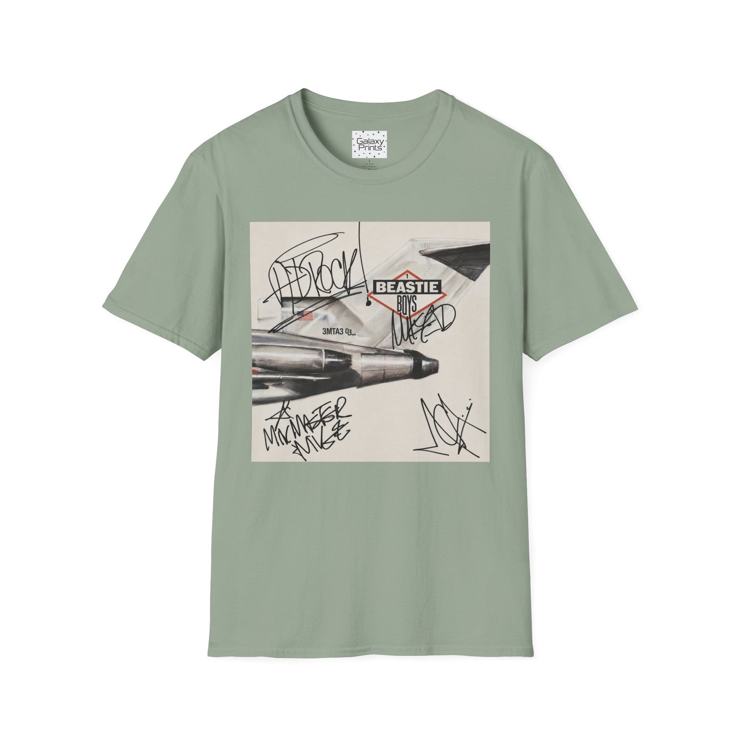 B-Boys "Licensed to Ill" Autographed Band T-Shirt - Graffiti