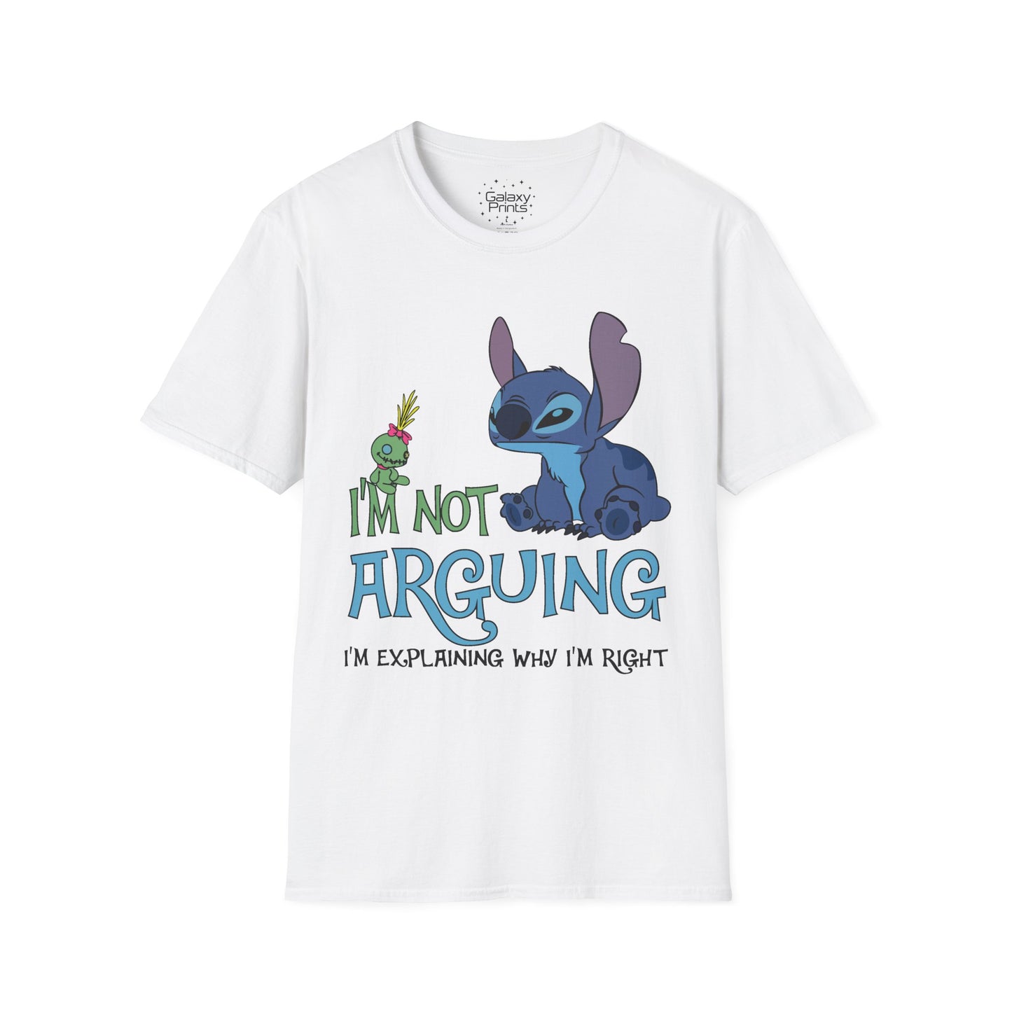Unisex T-Shirt - Disney Inspired - 'Stich Not Arguing'