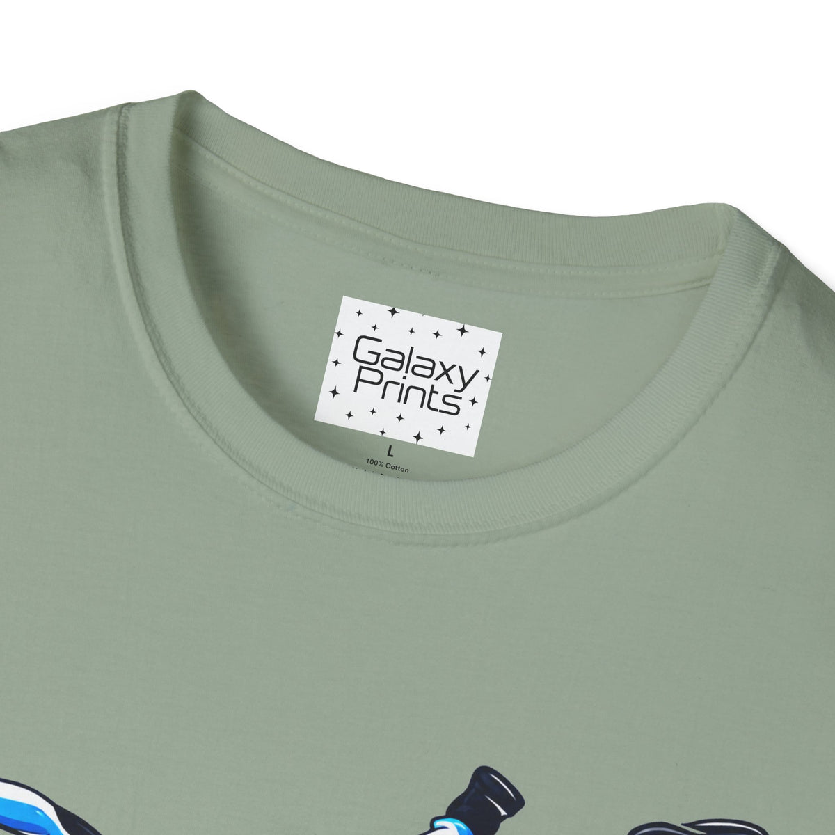 Skydiver Graphic T-Shirt — Blue Wingsuit Freefall Tee - I Survived on the back