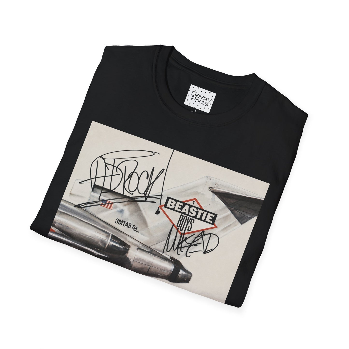 B-Boys "Licensed to Ill" Autographed Band T-Shirt - Graffiti