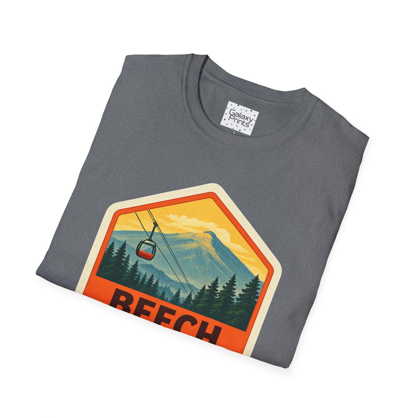 Beech Mountain NC Graphic T-Shirt Diamond — Mountain Ski Lift Vintage look