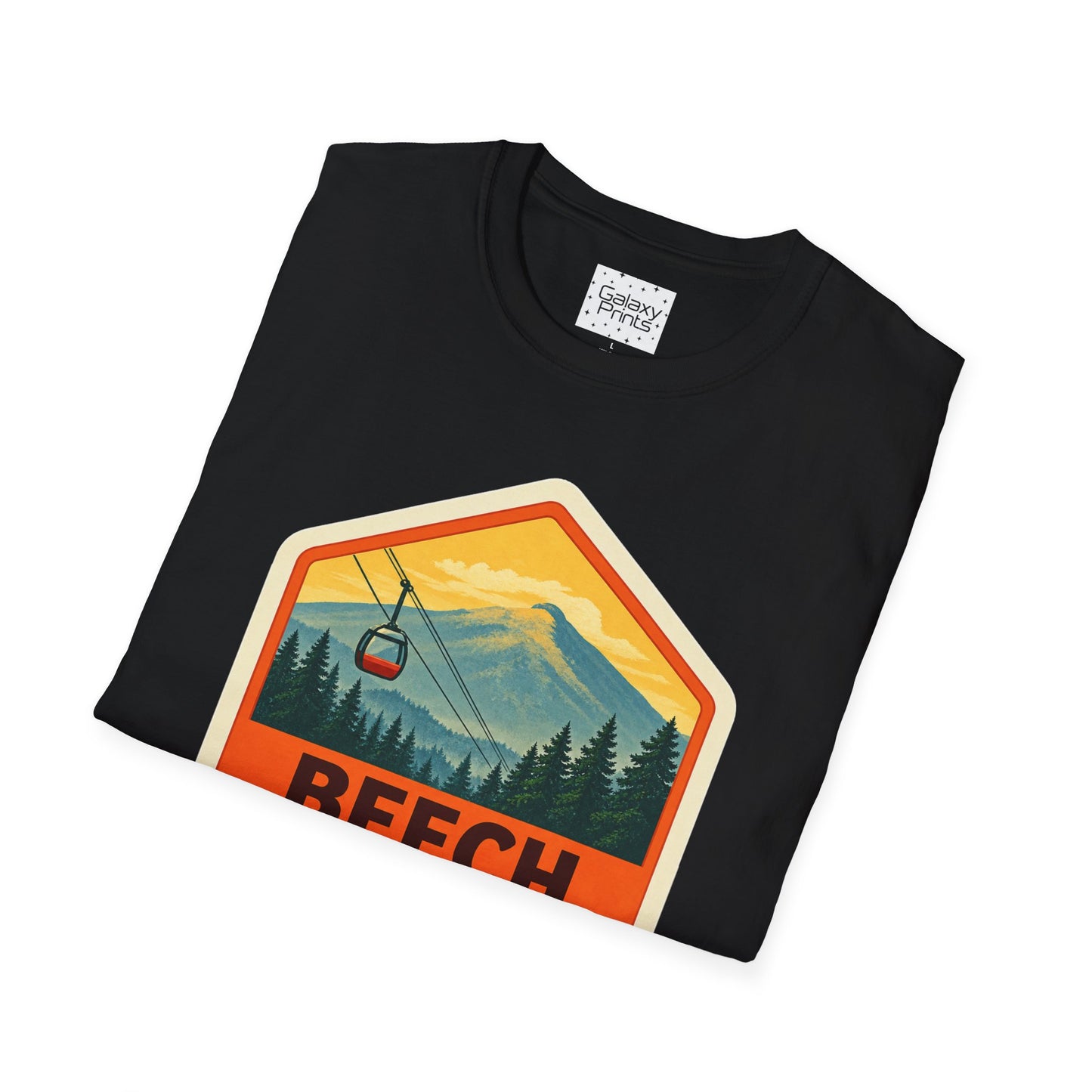Beech Mountain NC Graphic T-Shirt Diamond — Mountain Ski Lift Vintage look