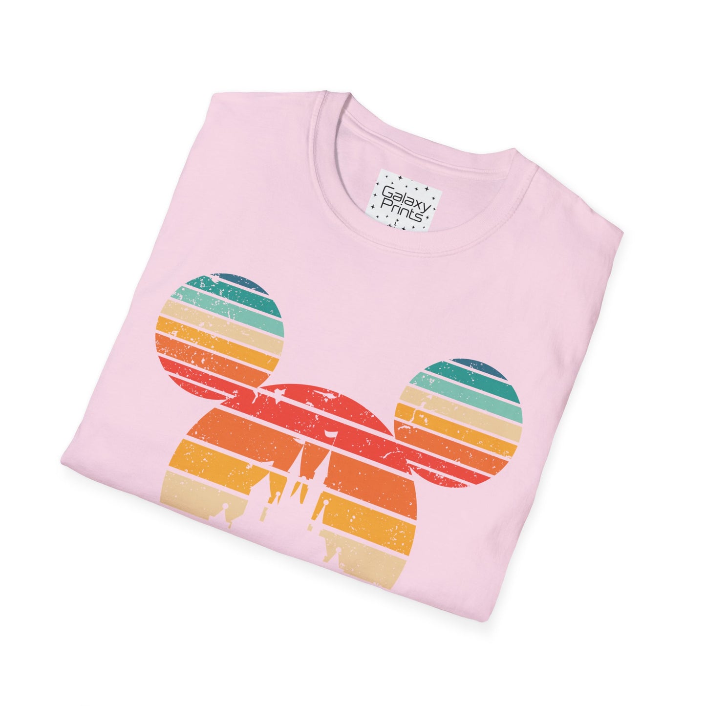 Unisex T-Shirt - DISNEY Inspired - 'Mickey Ears with Pastel Colors Distressed'