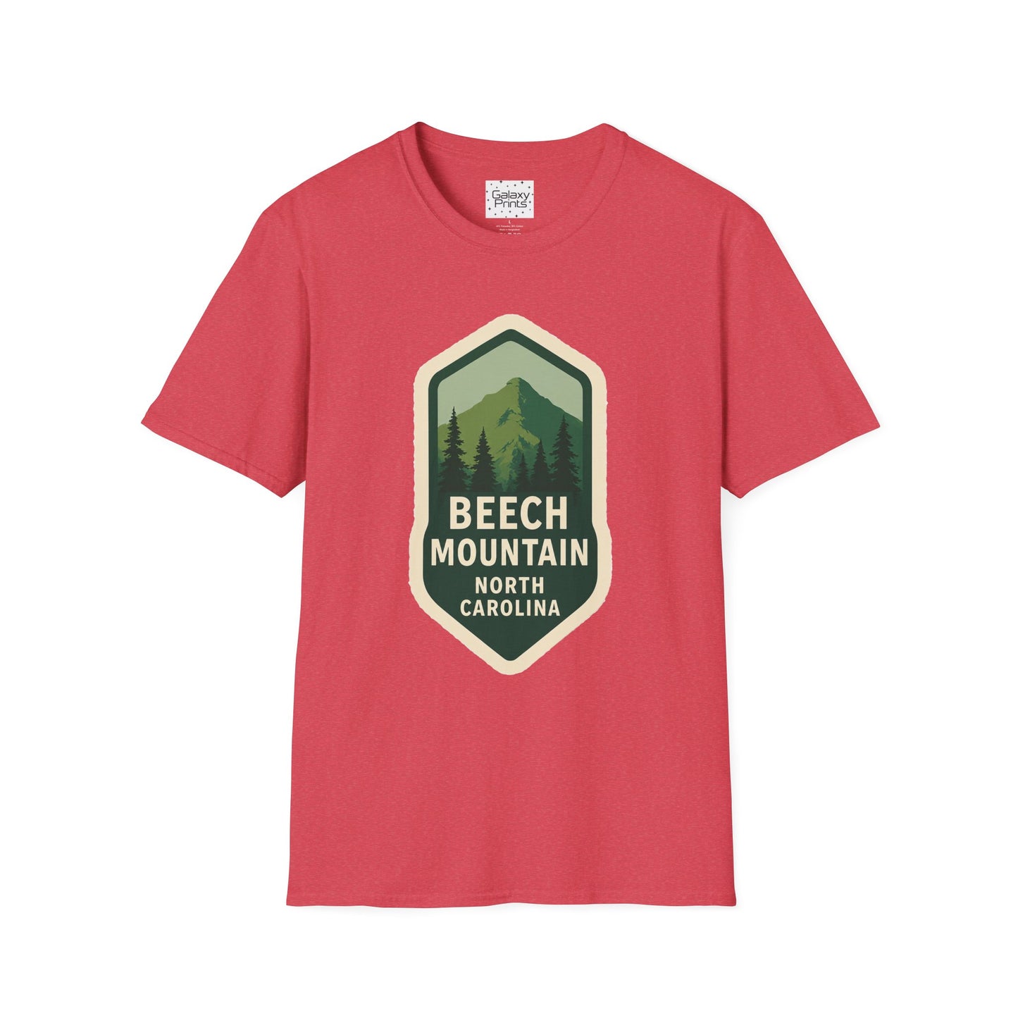 Beech Mountain NC Vintage Hiking T-Shirt — Retro Mountain Badge Graphic Tee