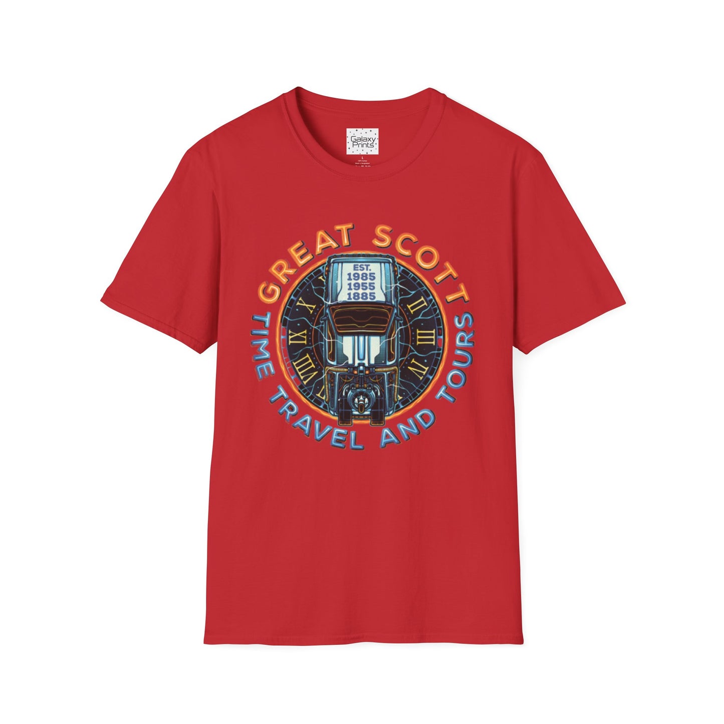 Back To The Future Inspired Unisex T-Shirt - 'Great Scott - Time Travel and Tours'