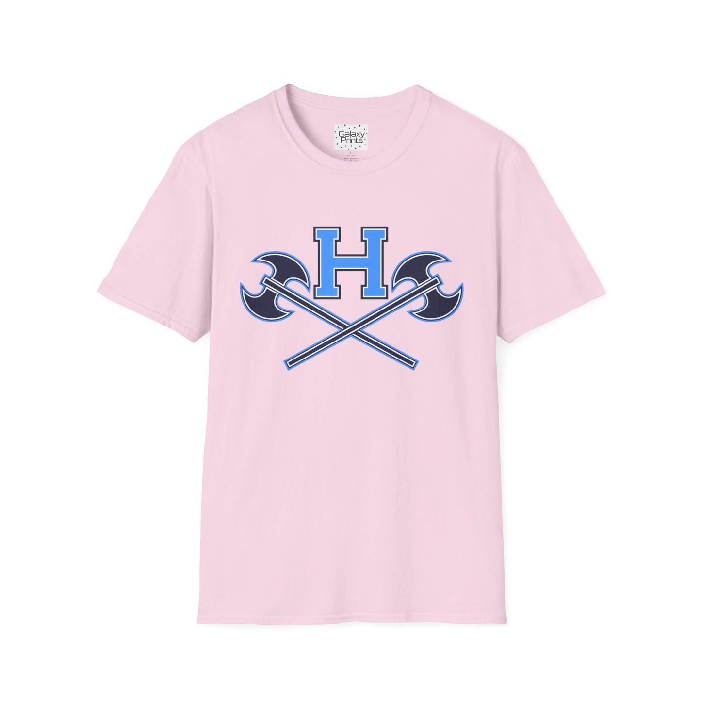 Hoggard - H w/ Axes T-Shirt – Blue 'H' with Crossed Battle Axes Graphic Spirit Tee