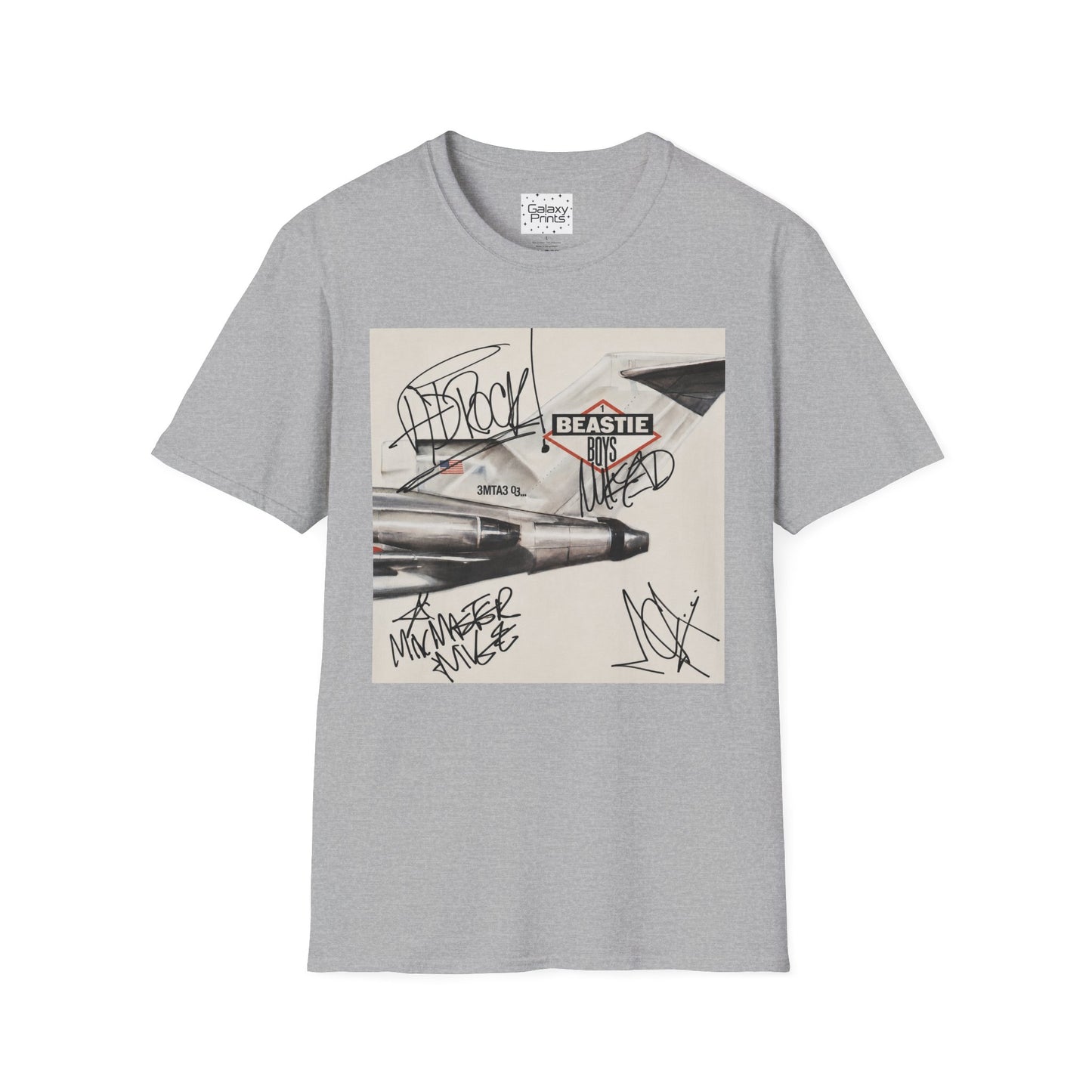 B-Boys "Licensed to Ill" Autographed Band T-Shirt - Graffiti