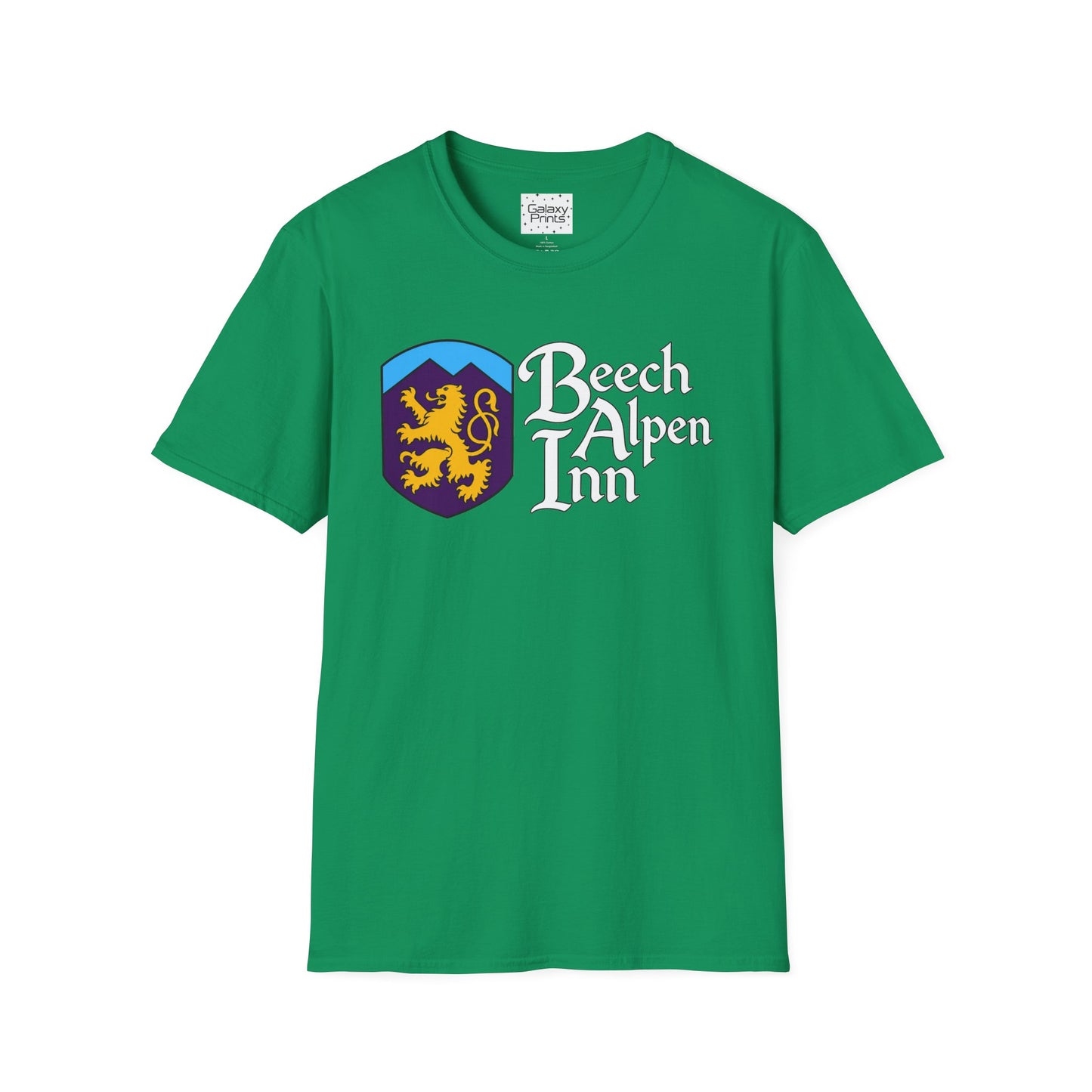 Beech Alpen Inn Crest Tee - (vintage heraldic logo) T-Shirt - Beech Mtn, NC