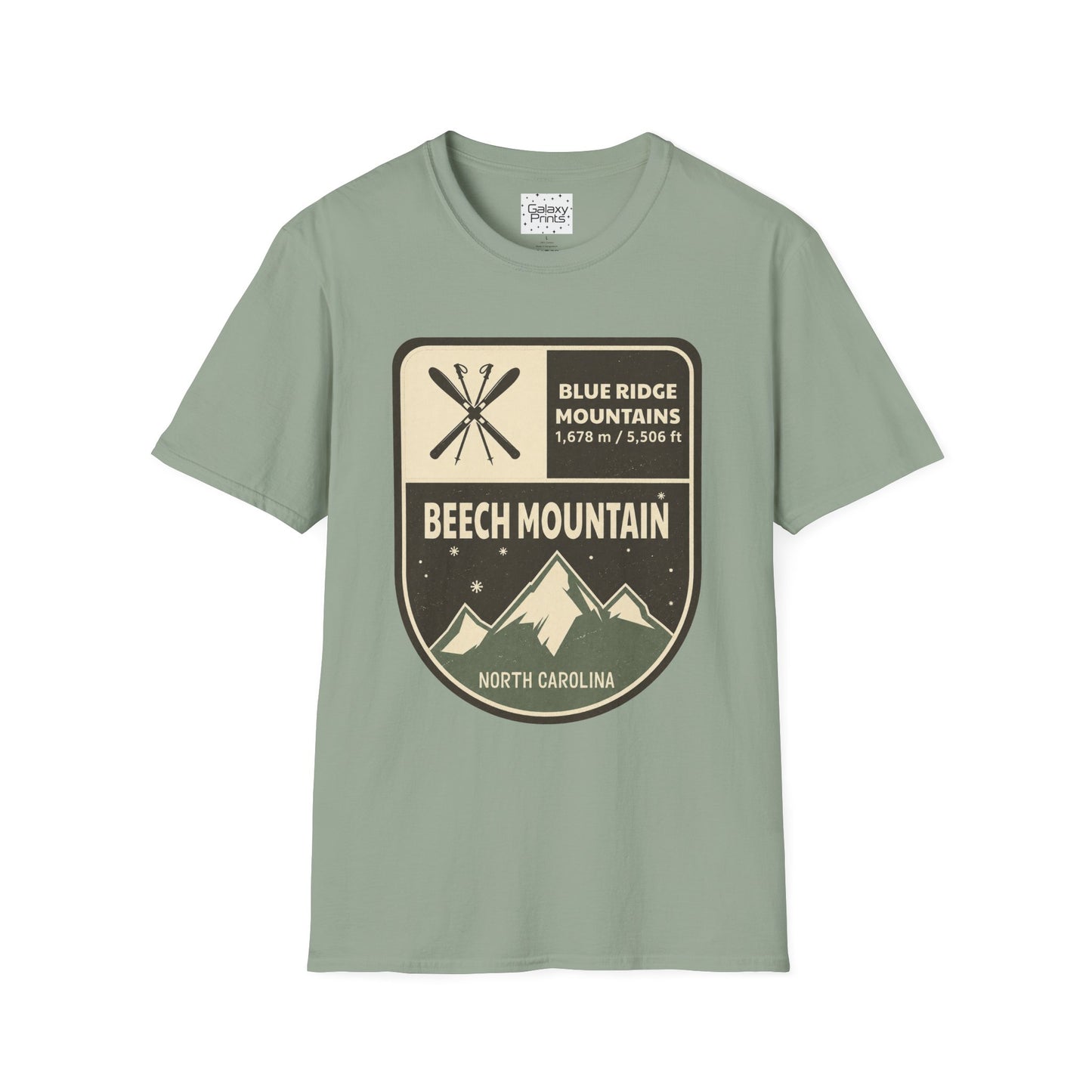 Beech Mountain Blue Ridge Mountains T‑Shirt — North Carolina Ski & Hiking Vintage