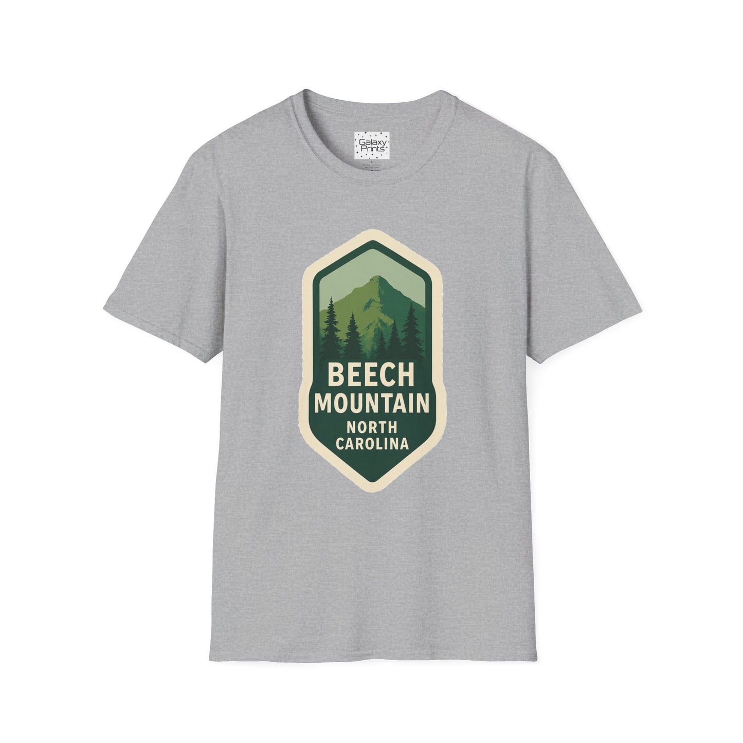 Beech Mountain NC Vintage Hiking T-Shirt — Retro Mountain Badge Graphic Tee
