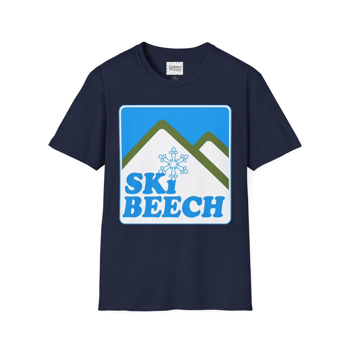 Retro Ski Beech T‑Shirt — Vintage Beech Mountain Snowflake Ski Tee