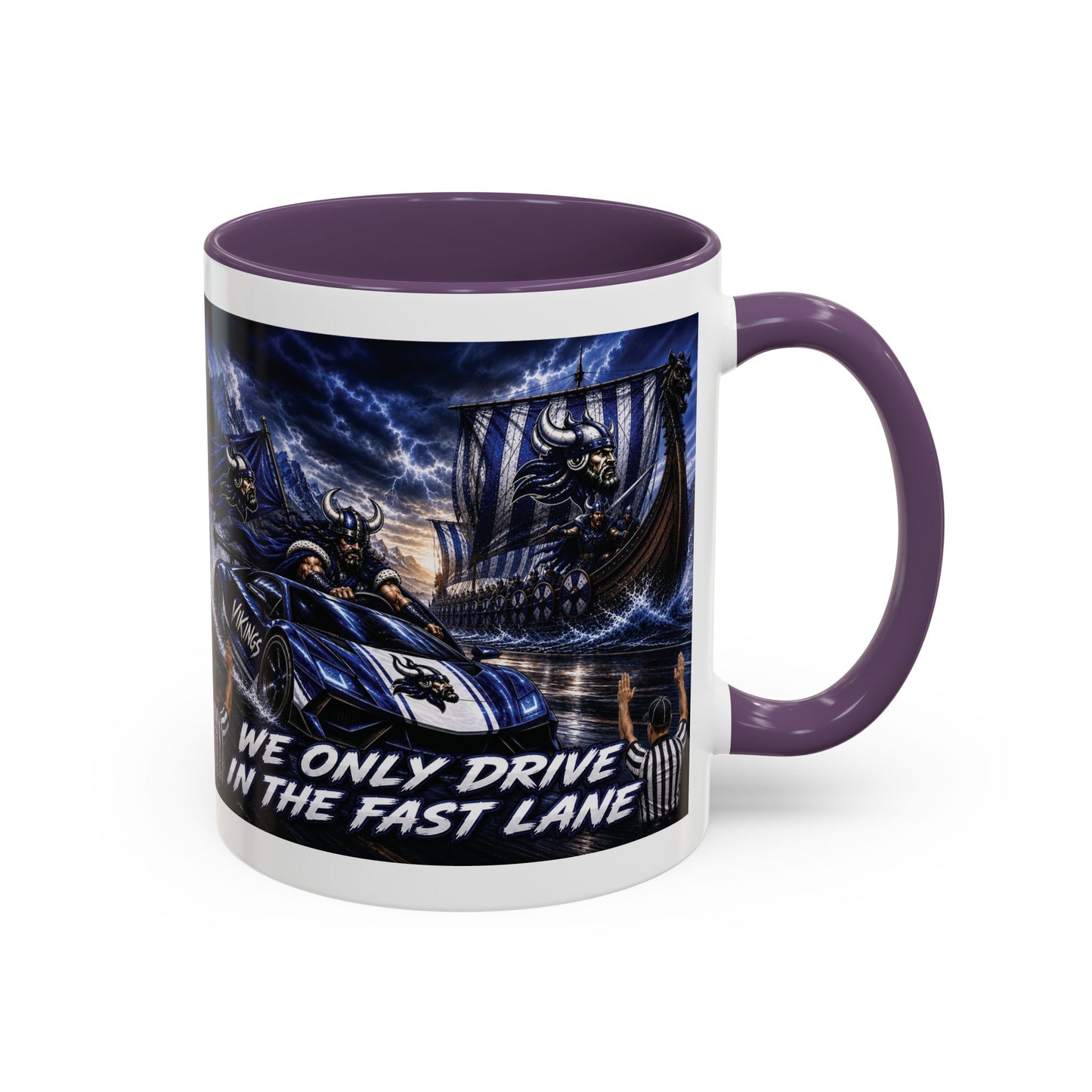 Hoggard Vikings Stylish Accent Coffee Mug  "Race to another Ship" and "Dive in the fast lane"- Perfect for Daily Brew & Gifts