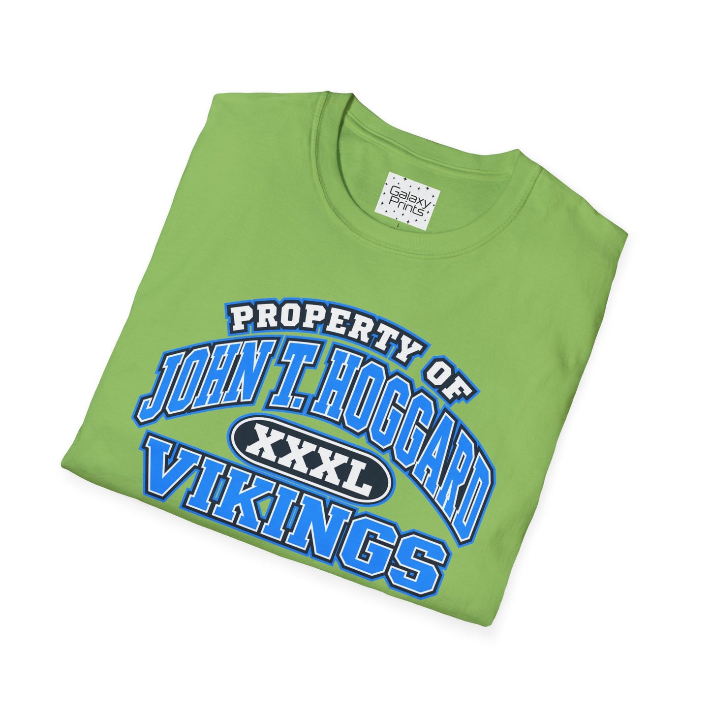 Property of JTH Vikings T‑Shirt  XXXL — Viking in Power Circle back - Hoggard School Spirit Tee