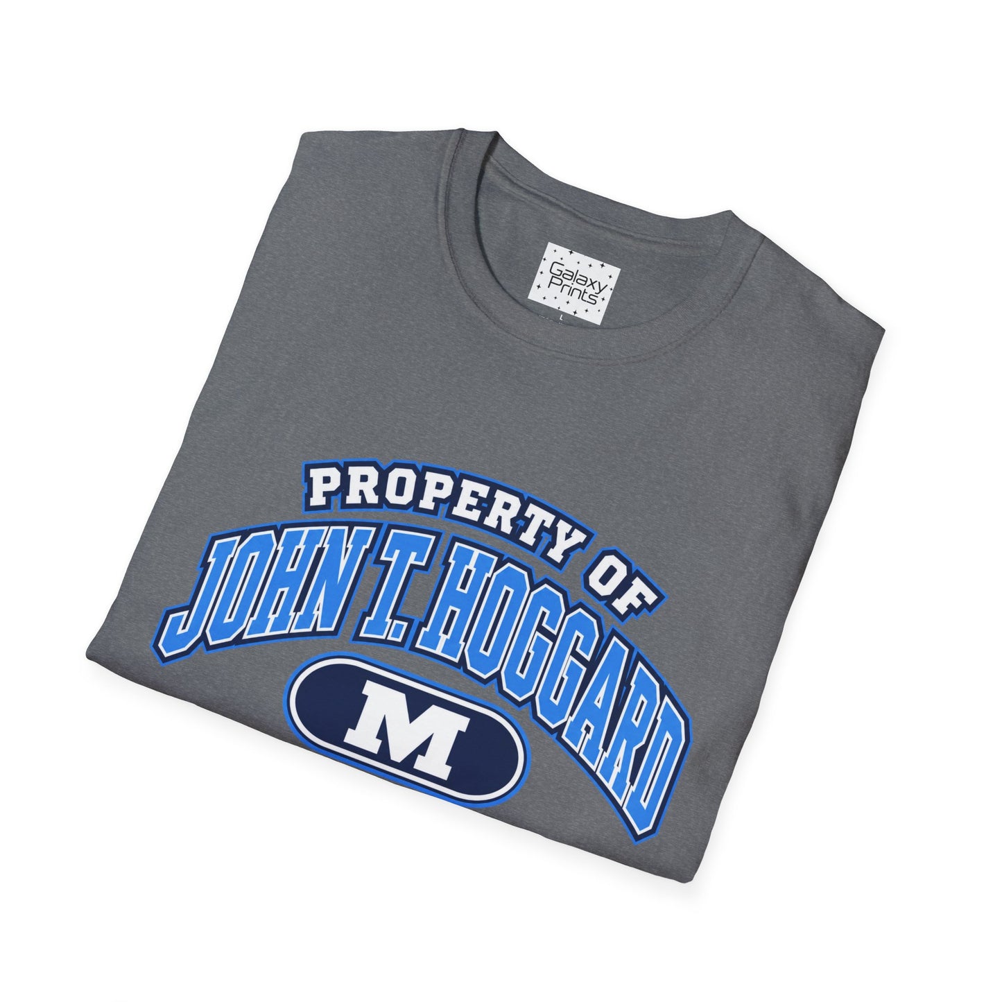 Property of JTH Vikings T‑Shirt M — Viking in Power Circle back - Hoggard School Spirit Tee