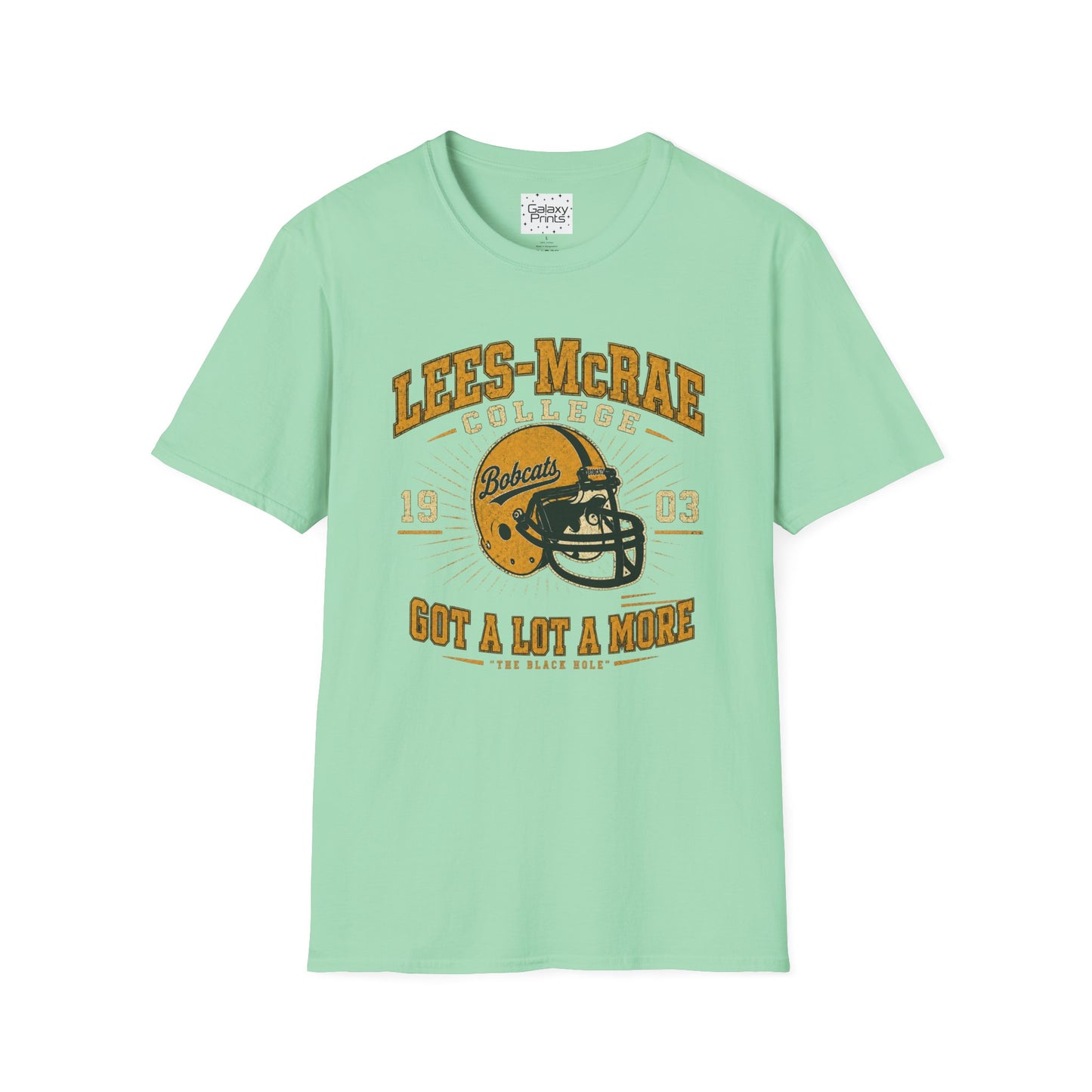 Lees-McRae College Bobcats Vintage Football T-Shirt — Got A Lot A More - The Black Hole