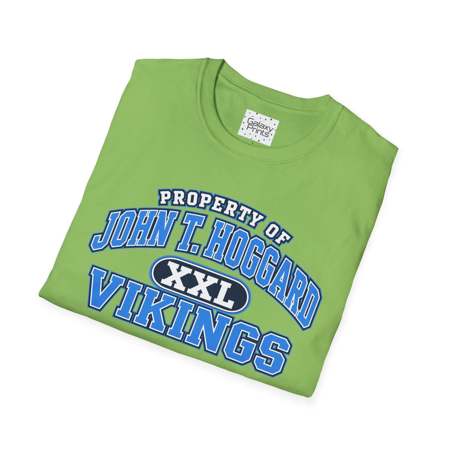 Property of JTH Vikings T‑Shirt XXL — Viking in Power Circle back - Hoggard School Spirit Tee