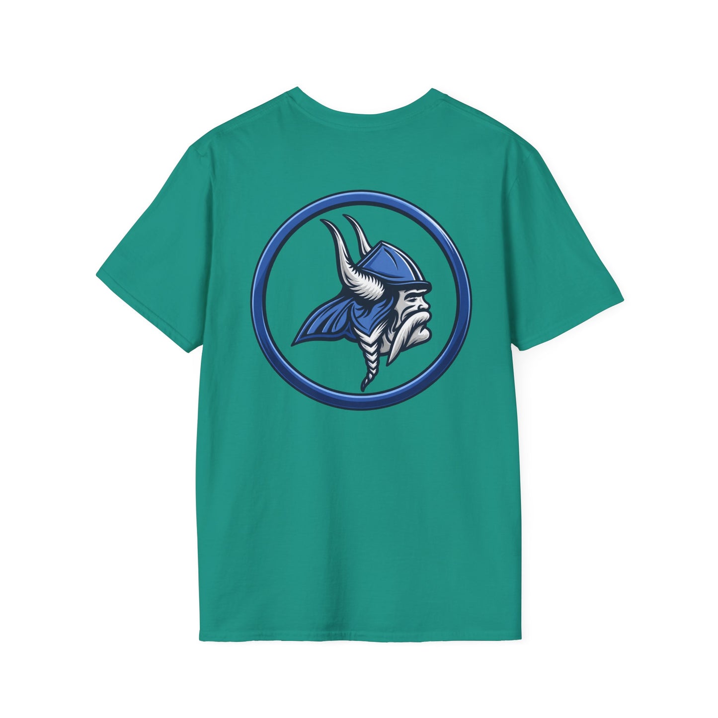 Property of JTH Vikings T‑Shirt 4XL — Viking in Power Circle back - Hoggard School Spirit Tee