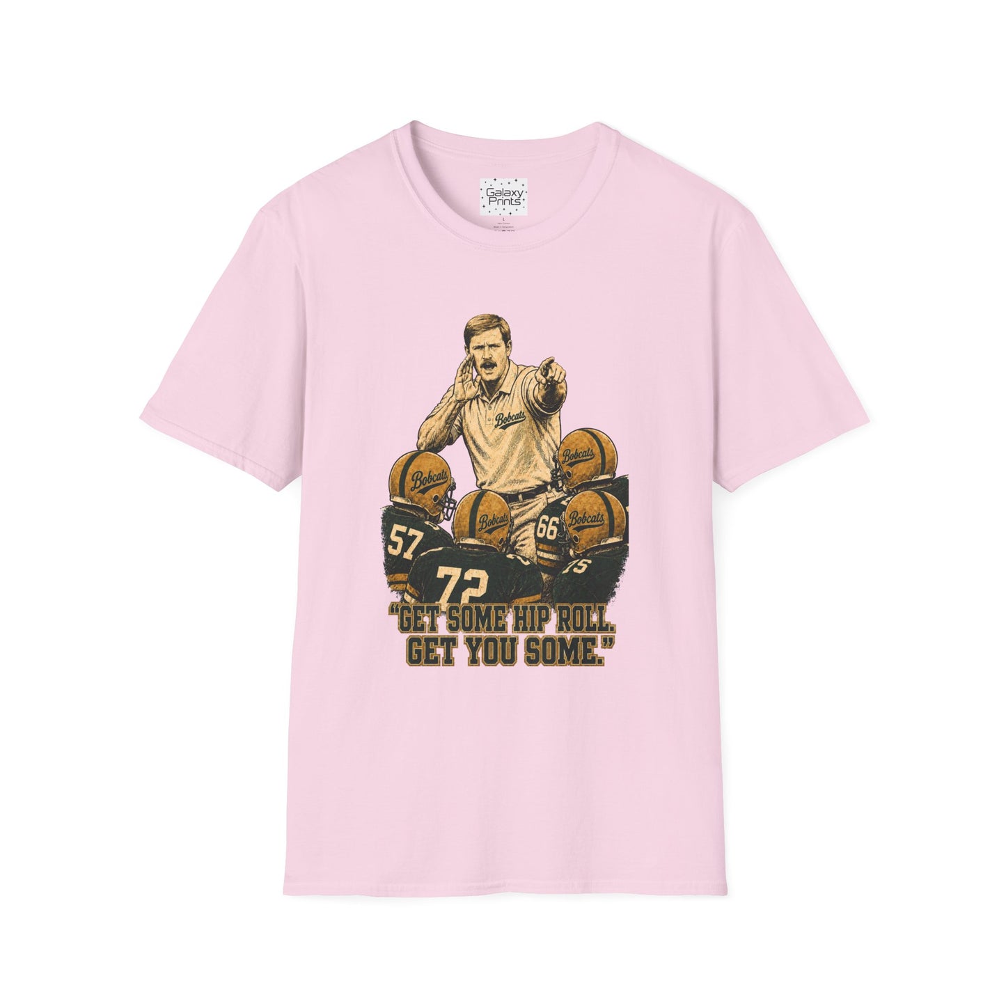 Lees-McRae College Bobcats Vintage Football T-Shirt — Coach Bryan 2  "Get some hip roll, get you some" - Forever Undefeated