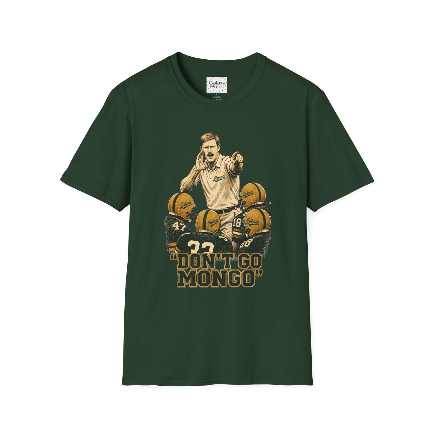 Lees-McRae College Bobcats Vintage Football T-Shirt — Coach Bryan "Don't Go MONDO" - Forever Undefeated