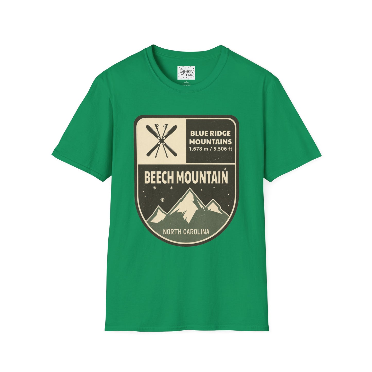 Beech Mountain Blue Ridge Mountains T‑Shirt — North Carolina Ski & Hiking Vintage