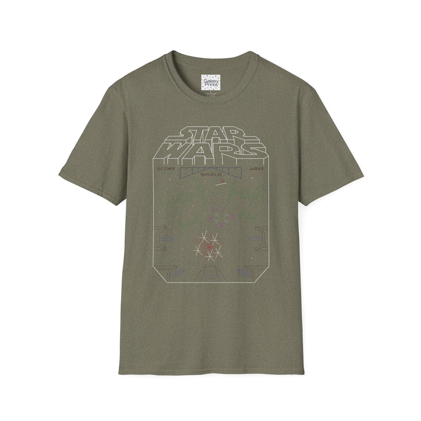 Star Wars Inspired Unisex T-Shirt - 'STAR WARS 1983 Arcade Video Game Screen Rendering' Graphic Tee