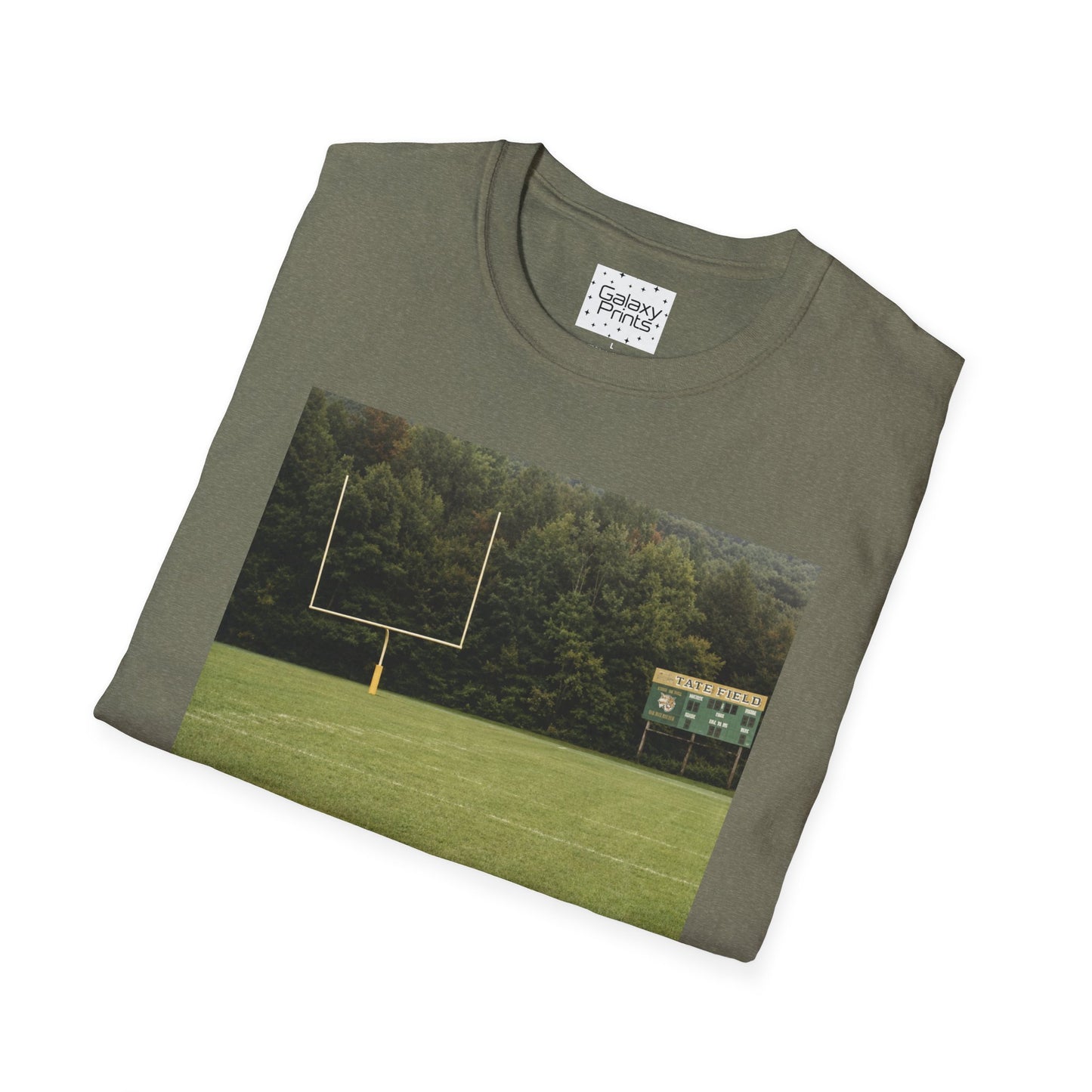Tate Football Field Photo T-Shirt — Vintage LMC Football Graphic Tee