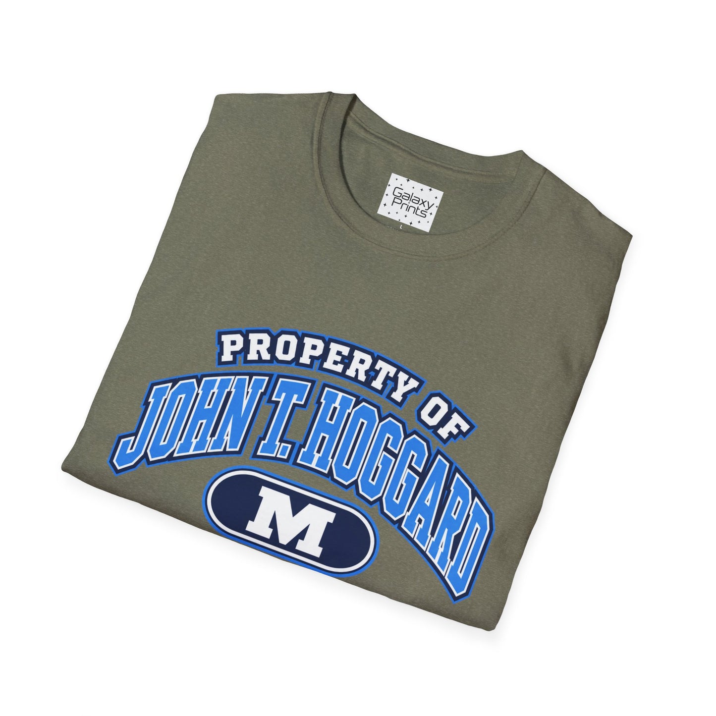 Property of JTH Vikings T‑Shirt M — Viking in Power Circle back - Hoggard School Spirit Tee