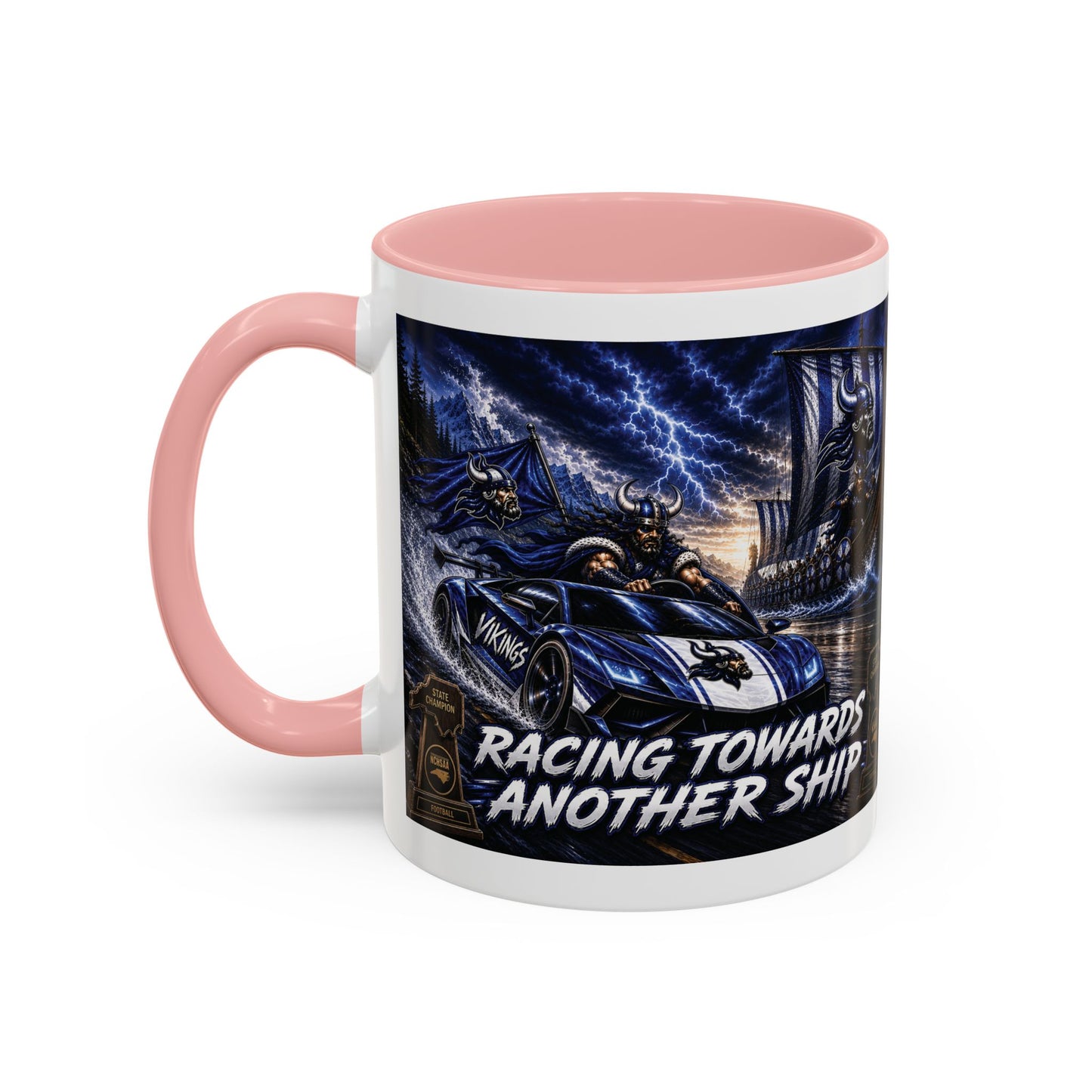 Hoggard Vikings Stylish Accent Coffee Mug  "Race to another Ship" and "Dive in the fast lane"- Perfect for Daily Brew & Gifts