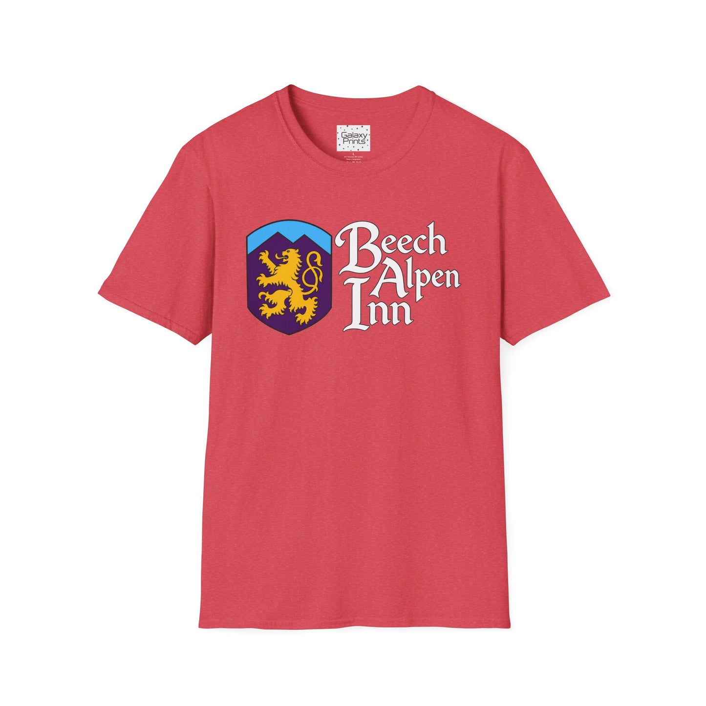 Beech Alpen Inn Crest Tee - (vintage heraldic logo) T-Shirt - Beech Mtn, NC