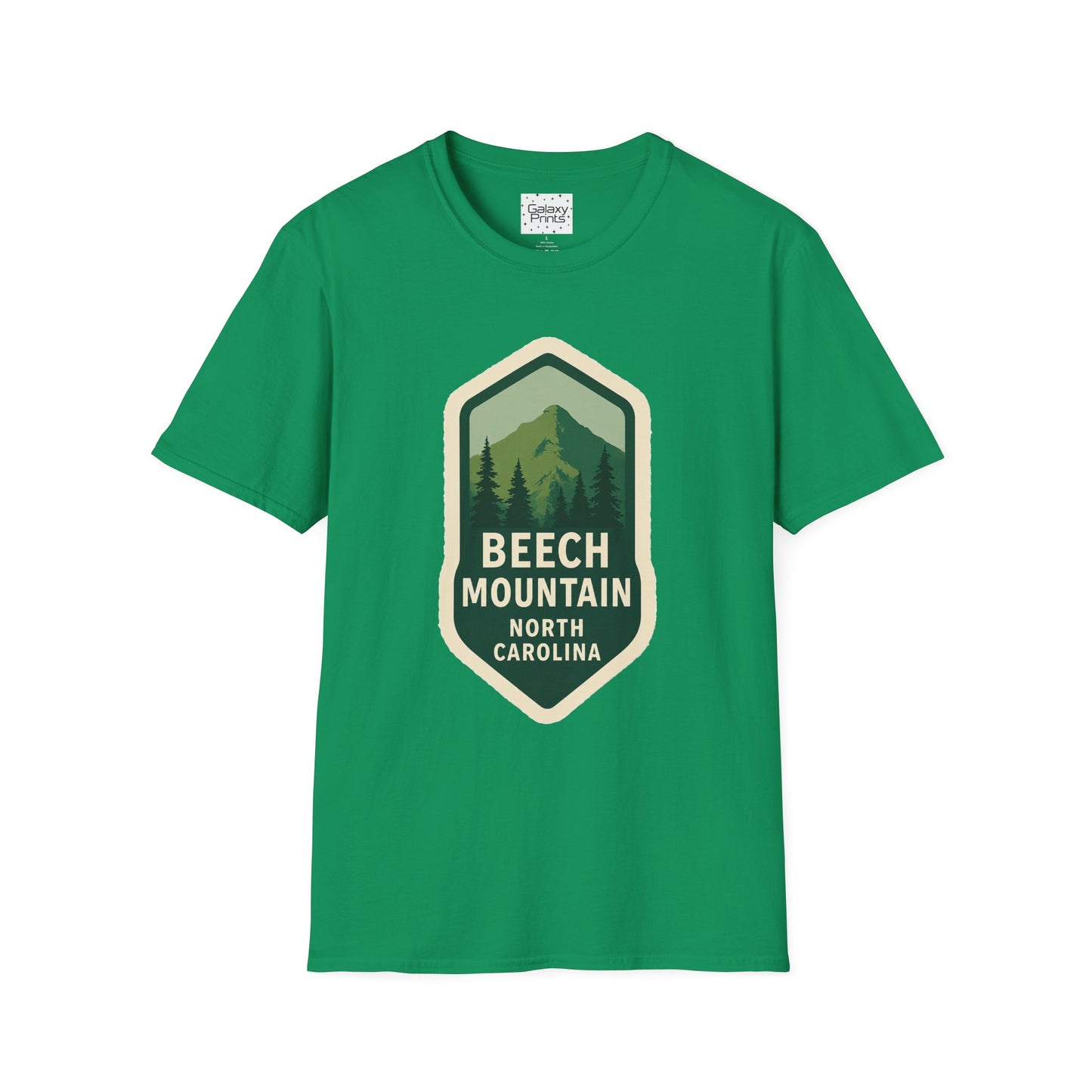 Beech Mountain NC Vintage Hiking T-Shirt — Retro Mountain Badge Graphic Tee