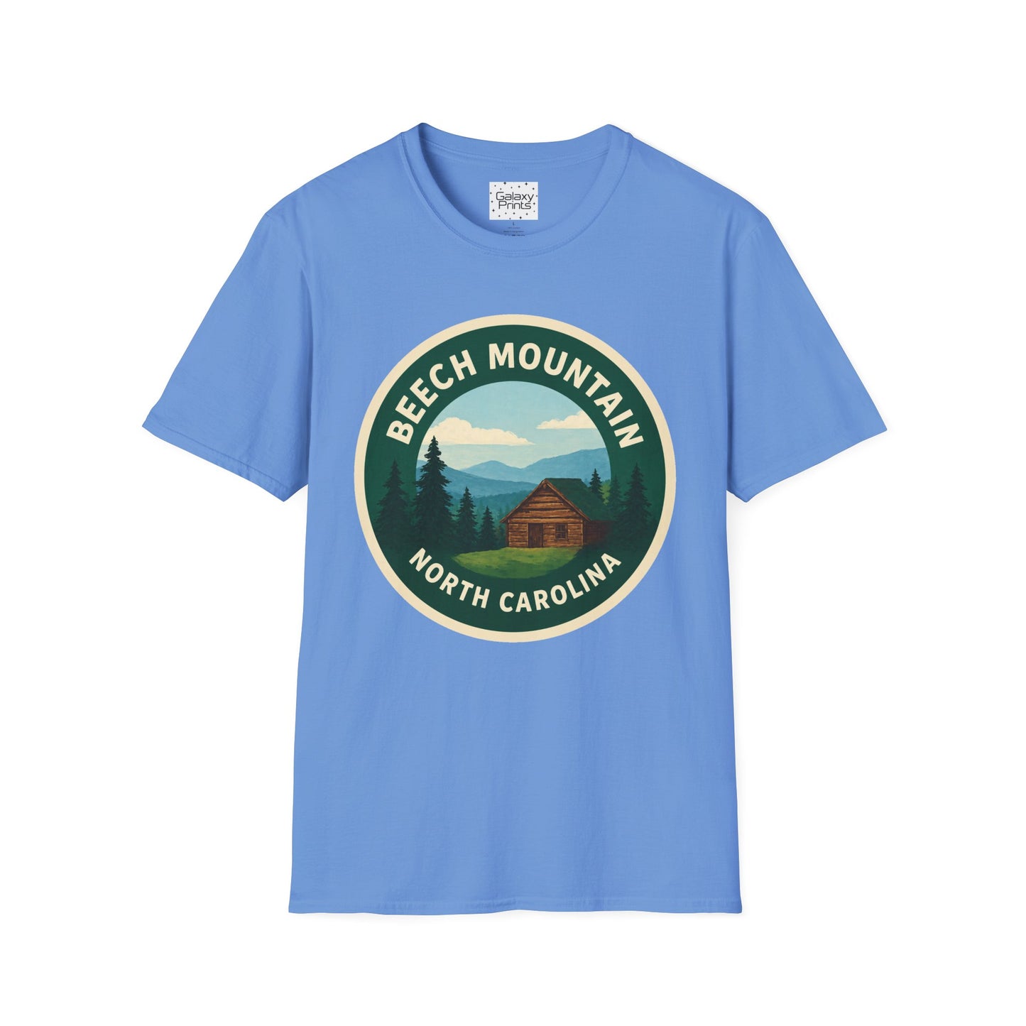 Beech Mountain NC T-Shirt — Mountain Cabin Scenic Graphic Tee
