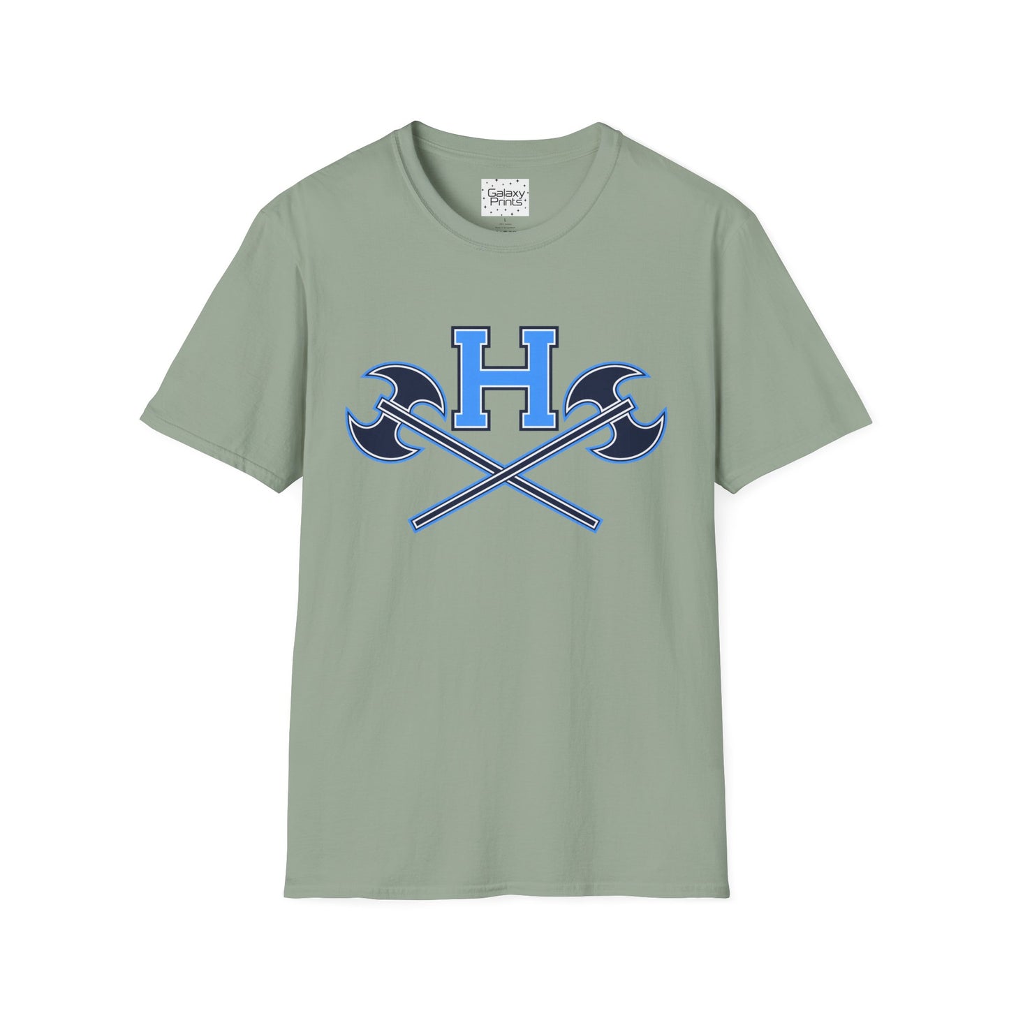 Hoggard - H w/ Axes T-Shirt – Blue 'H' with Crossed Battle Axes Graphic Spirit Tee