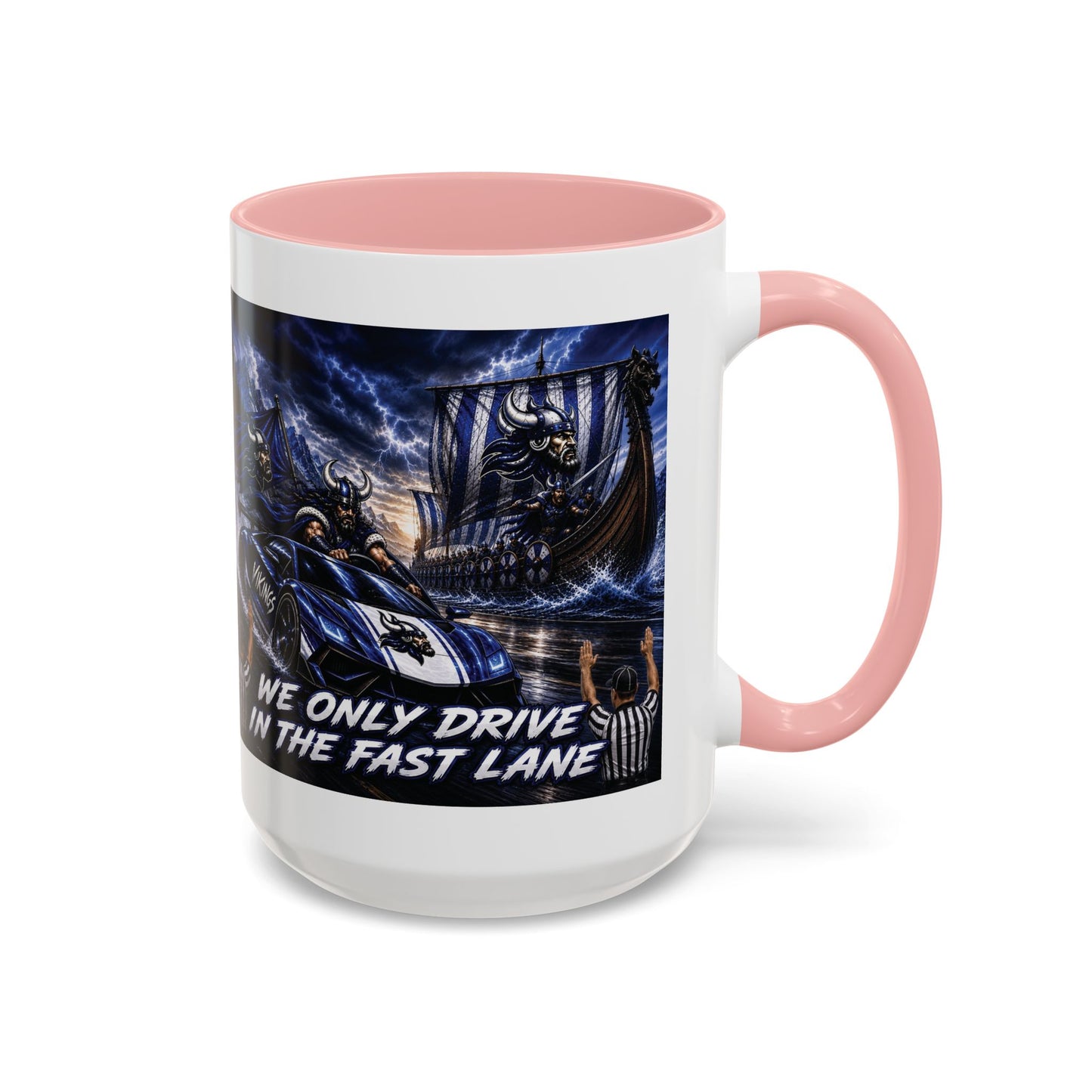Hoggard Vikings Stylish Accent Coffee Mug  "Race to another Ship" and "Dive in the fast lane"- Perfect for Daily Brew & Gifts