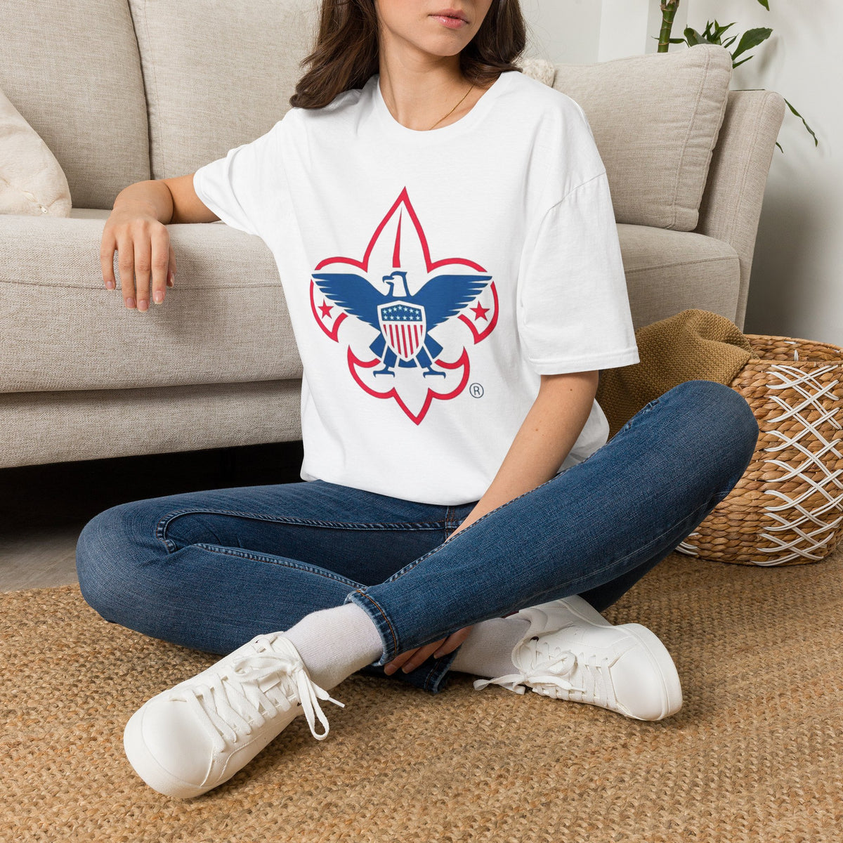 Boy Scouts Eagle Fleur-de-Lis T-Shirt - Retro in many colors your choice