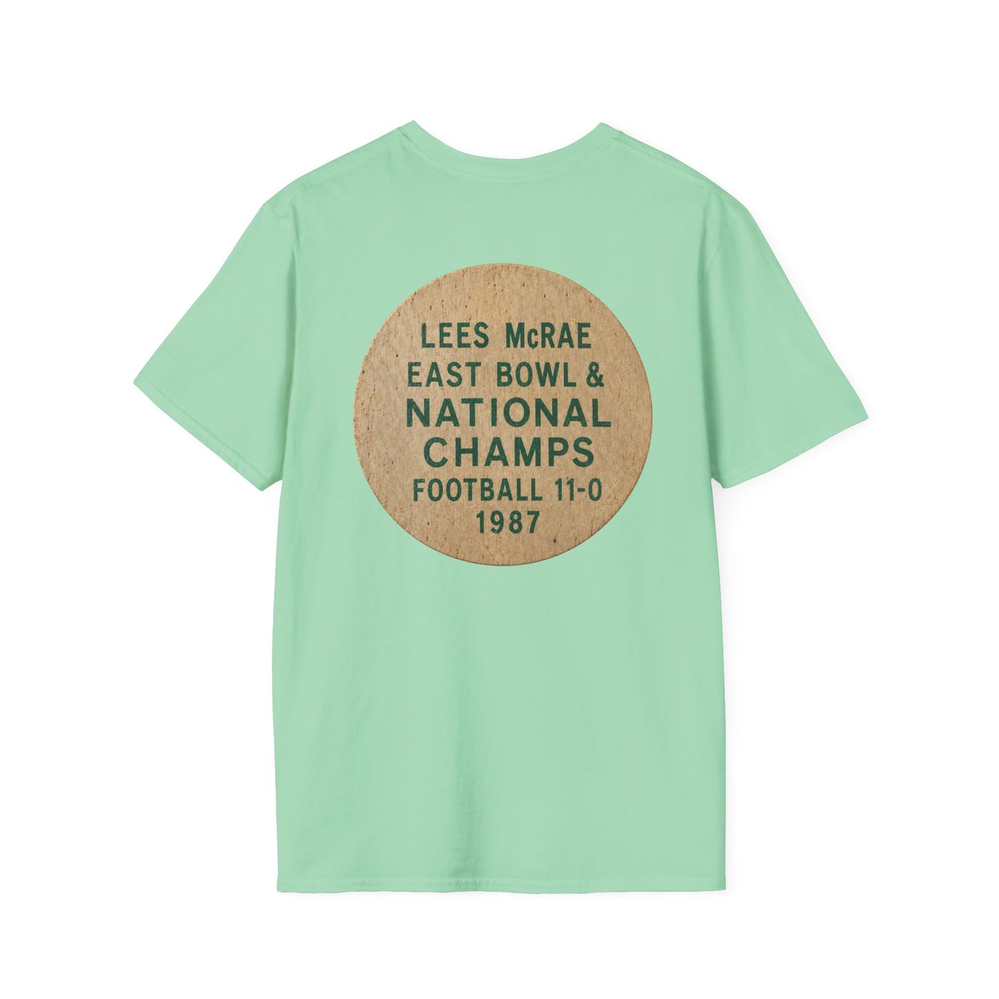 Lees-McRae College Bobcats Vintage Football T-Shirt — Forever Undefeated - Wooden Nickel / Chip