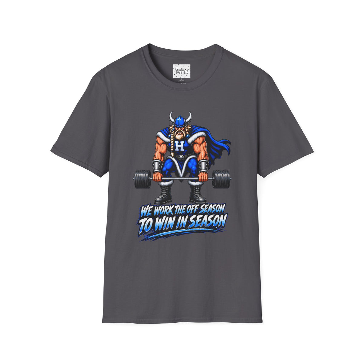 Hoggard Viking Weightlifting T‑Shirt — "We Work the Off Season to Win in Season" - Others Empty