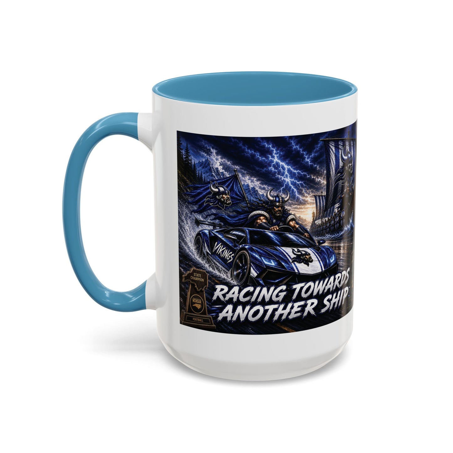 Hoggard Vikings Stylish Accent Coffee Mug  "Race to another Ship" and "Dive in the fast lane"- Perfect for Daily Brew & Gifts