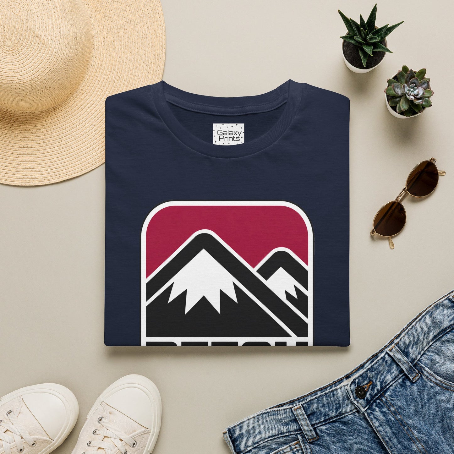 Beech Mountain Local T-Shirt - Retro Mountain Badge Graphic I'm Local are You