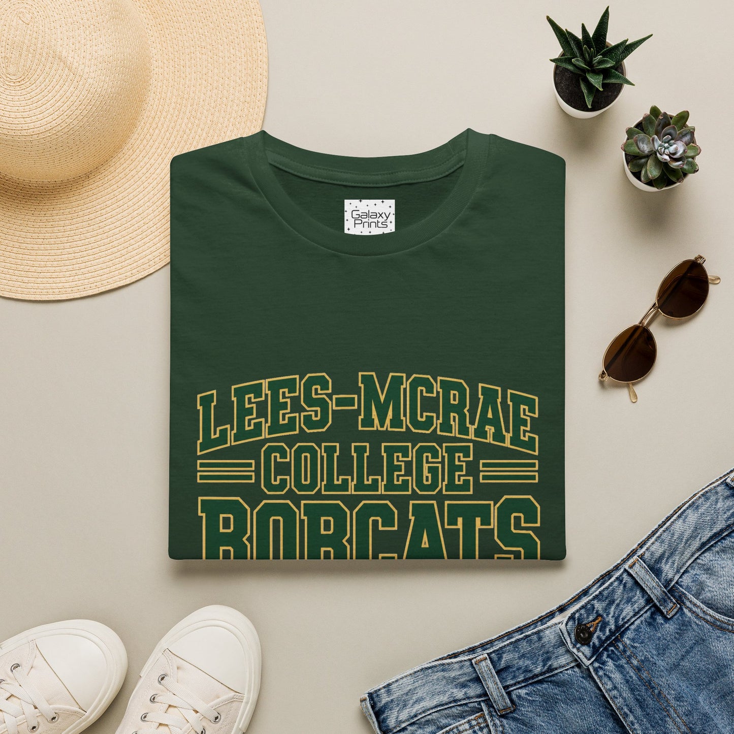 Lees McRae College Bobcats Football Vintage Football T-Shirt — Retro Game Day Tee Lees McRae Forever Undefeated