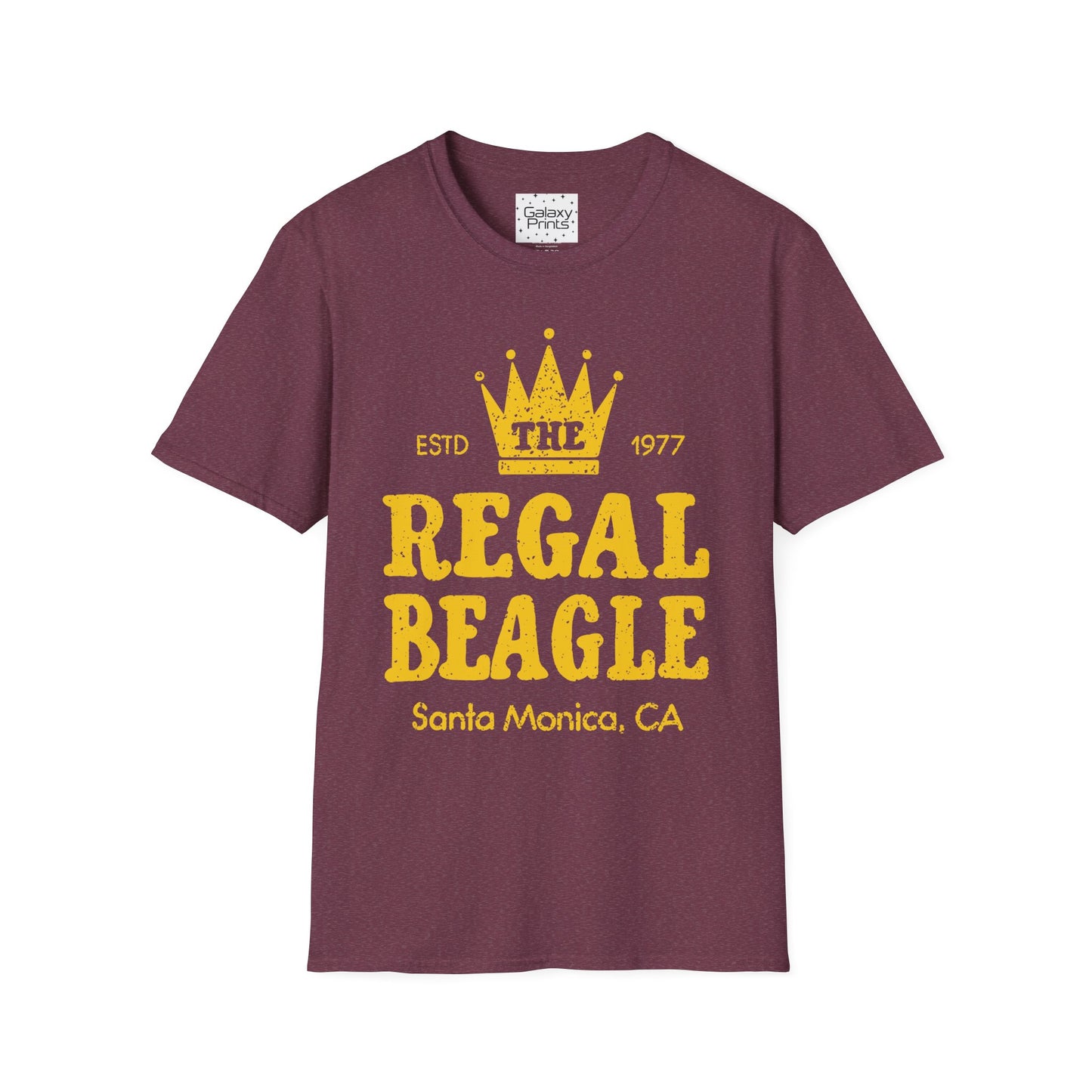 Unisex T-Shirt - POP Culture - 'The Regal Beagle Bar - From the Hit 1977 Sitcom Three's Company - Jack Janet Chrissy'