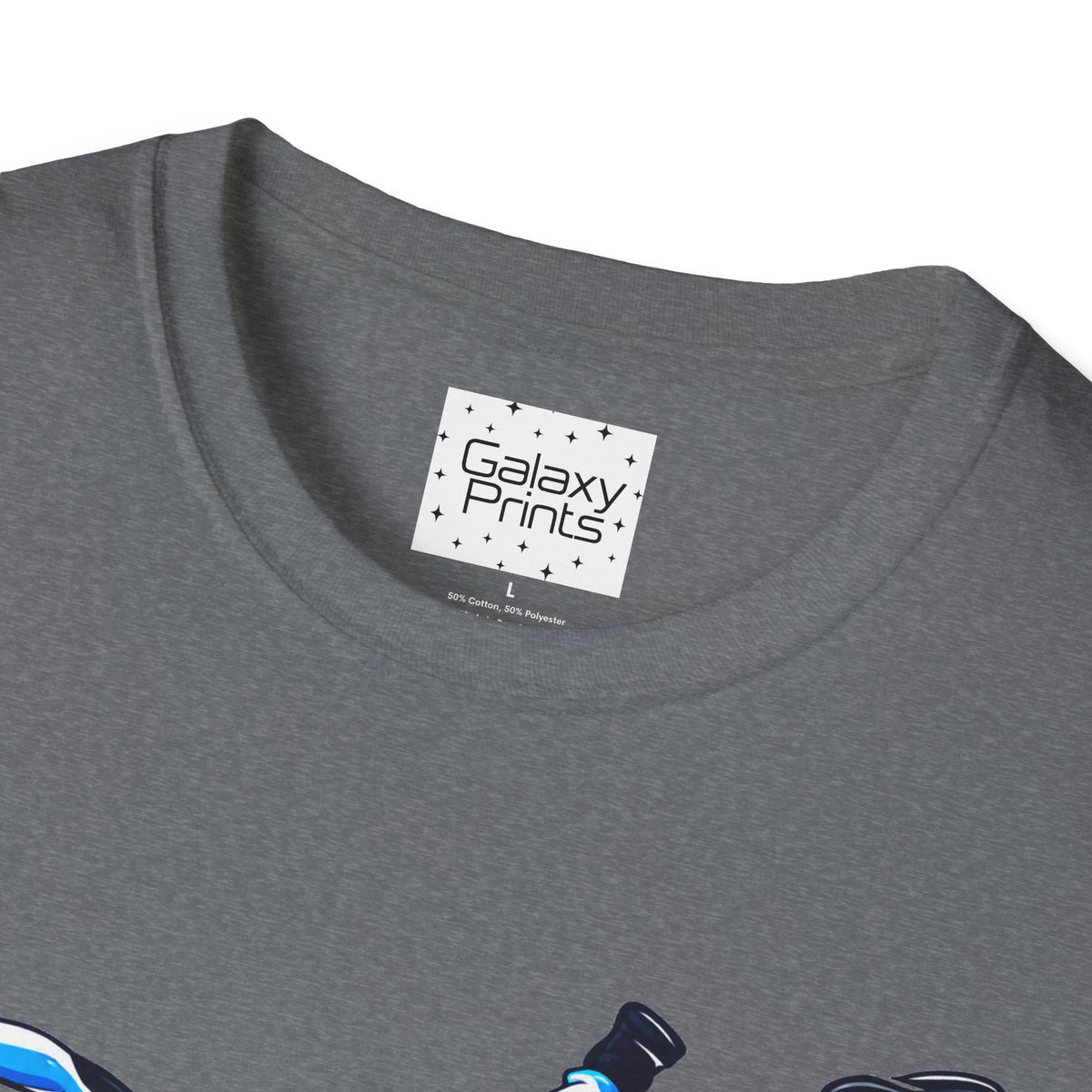 Skydiver Graphic T-Shirt — Blue Wingsuit Freefall Tee - I Survived on the back