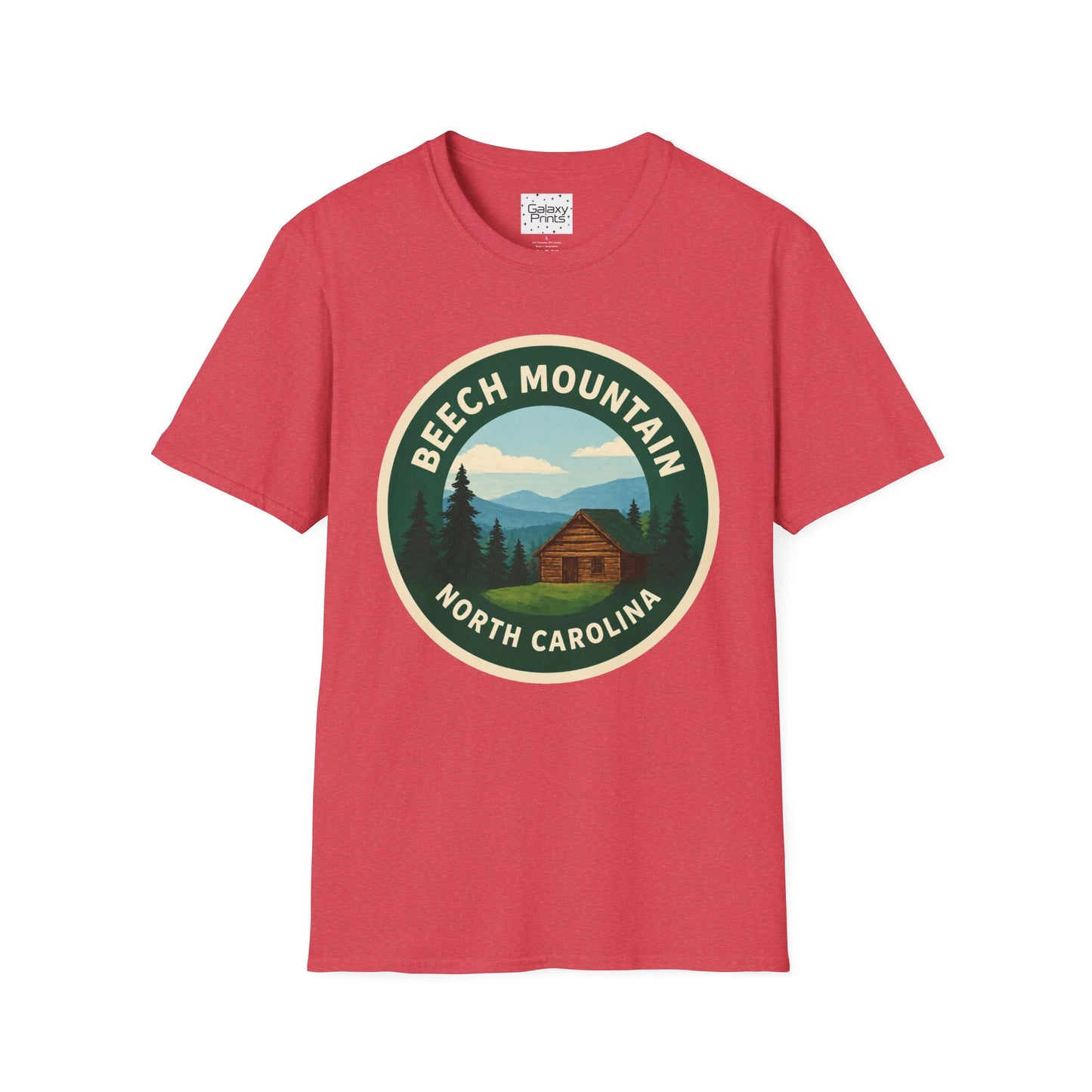 Beech Mountain NC T-Shirt — Mountain Cabin Scenic Graphic Tee