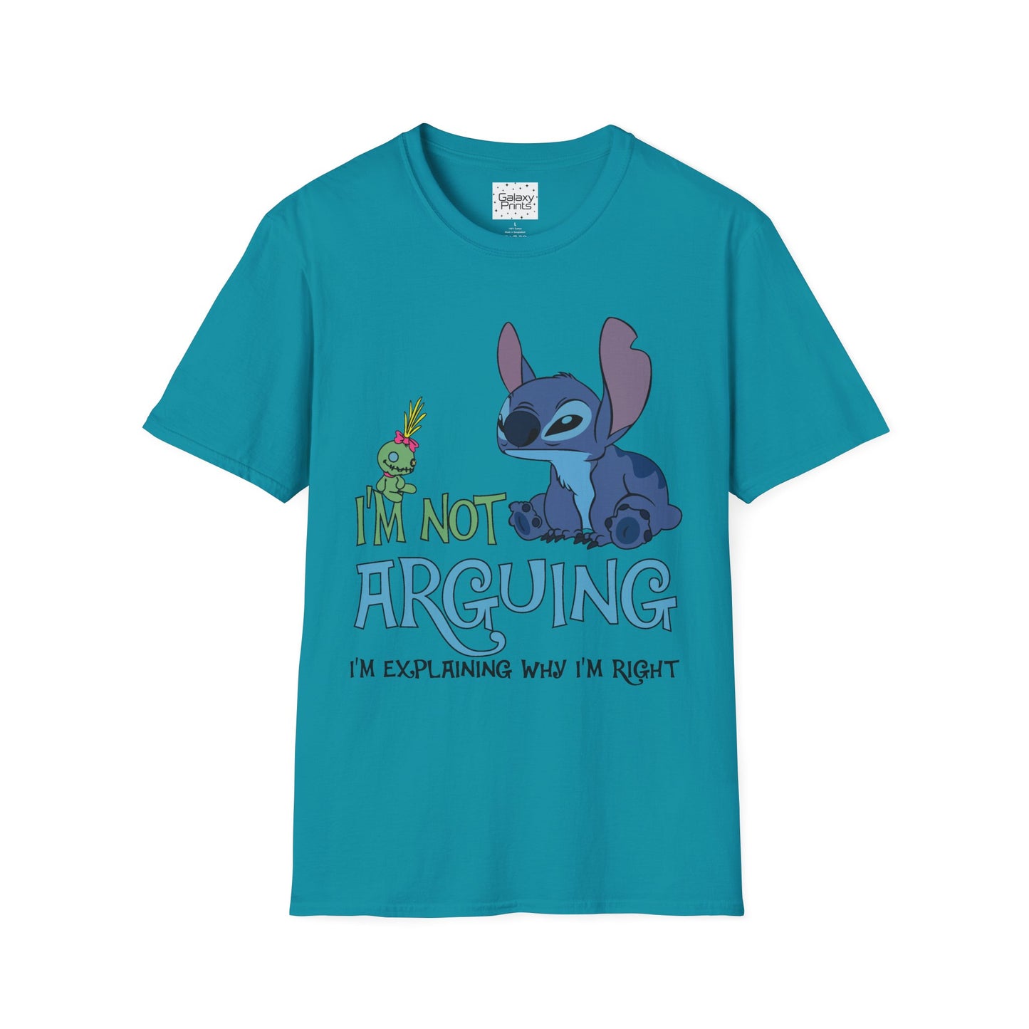 Unisex T-Shirt - Disney Inspired - 'Stich Not Arguing'
